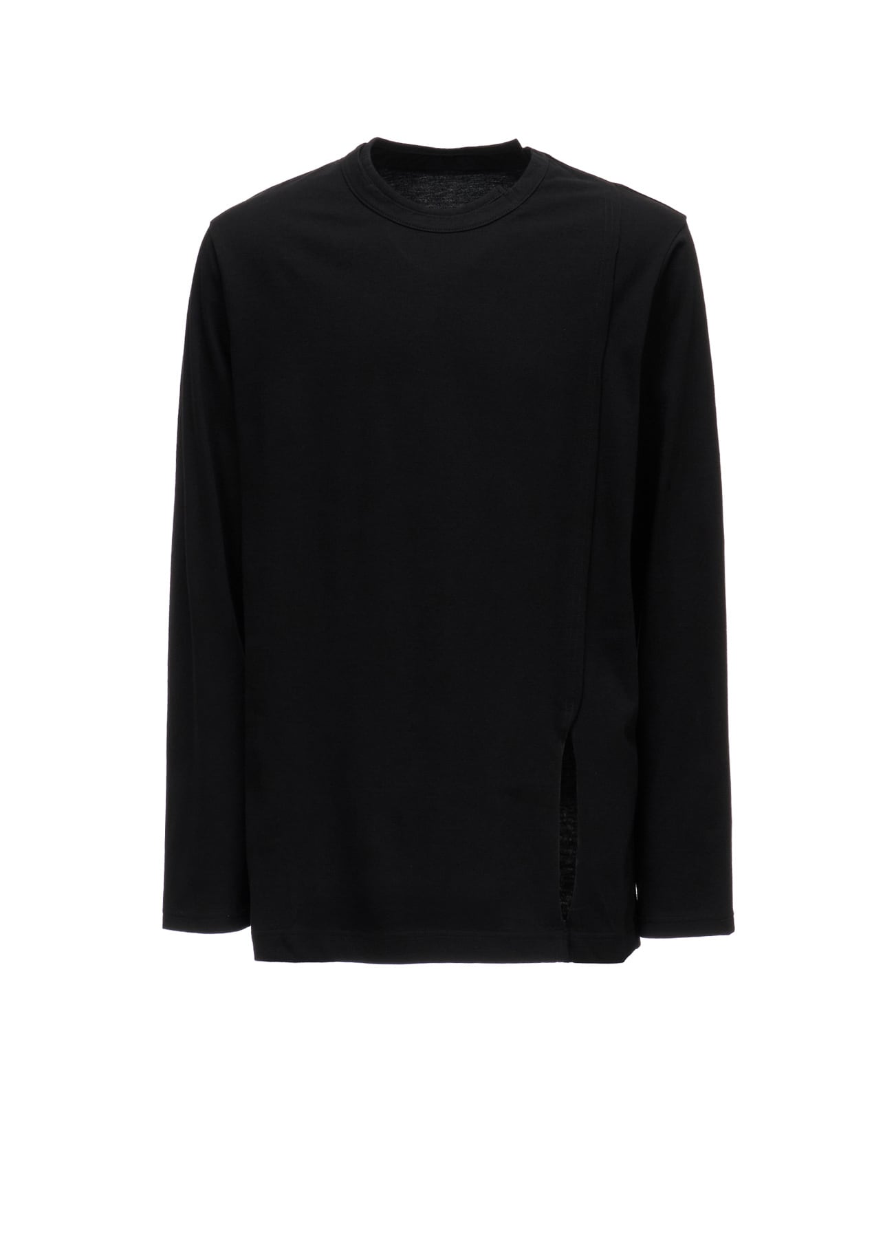 COTTON JERSEY MIX TIERED LONG SLEEVED T