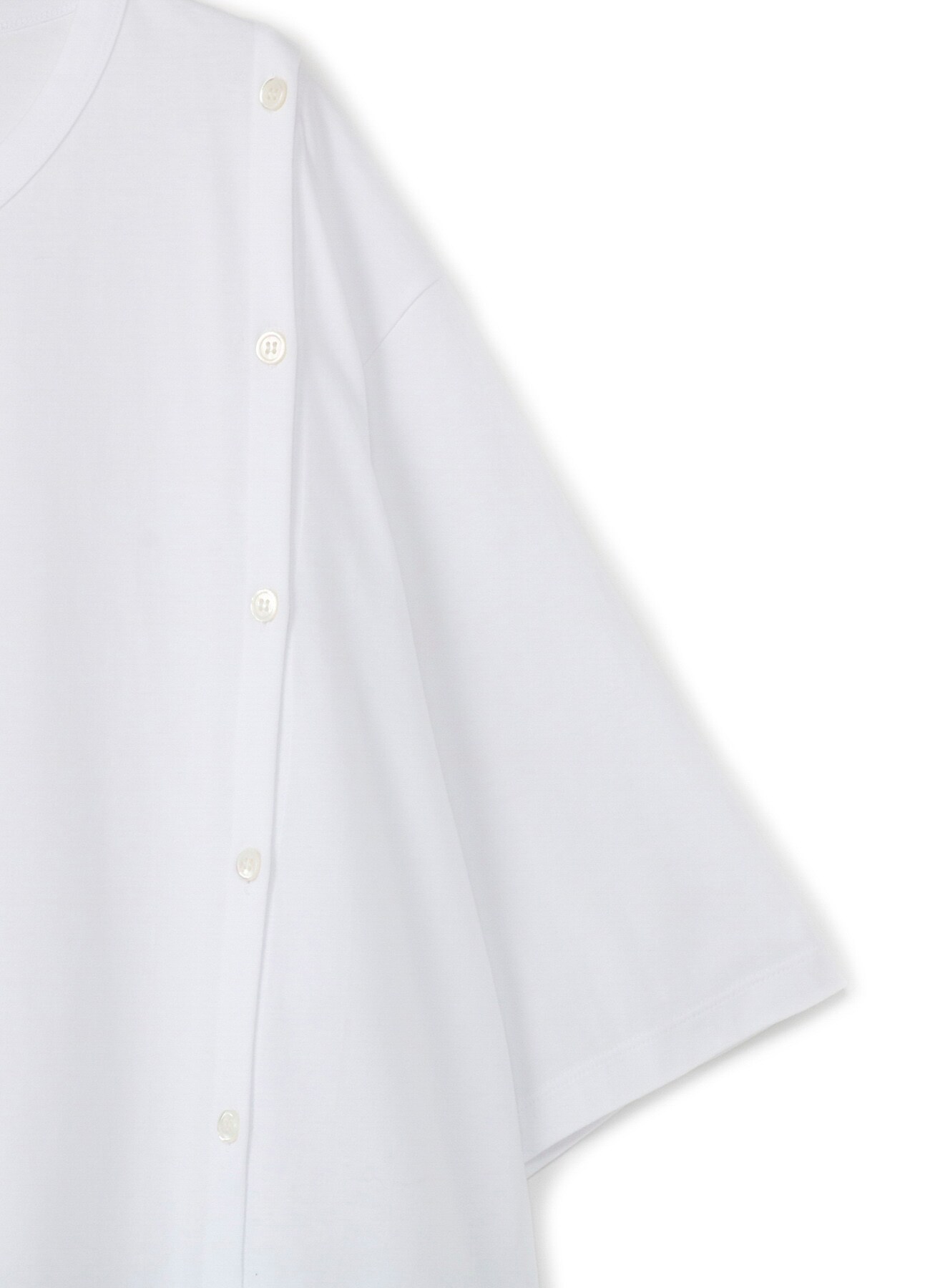 30/cotton Jersey Open Button Short Sleeve Jumbo T