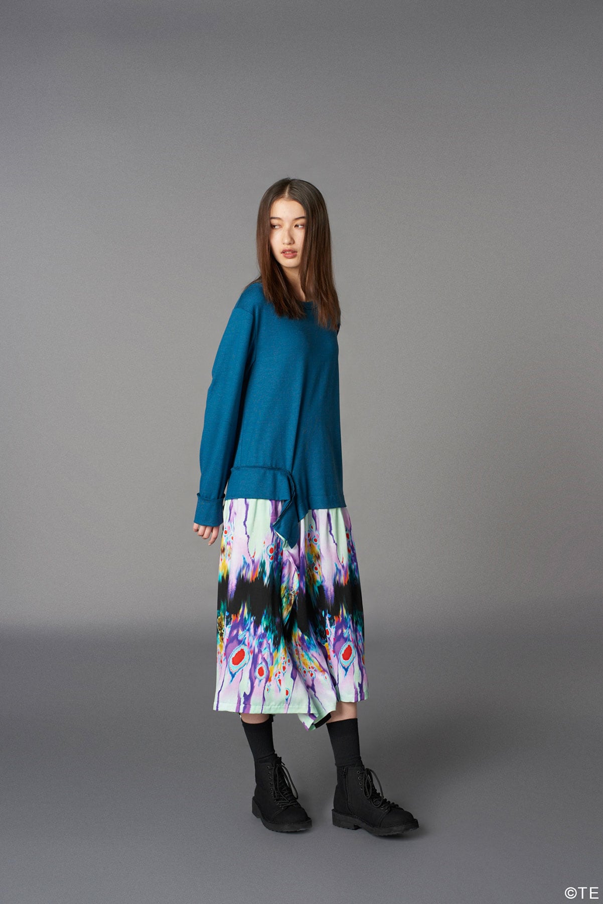 Ground Y × 『劇場版モノノ怪』  Collaborate Collection HINEZUMI PATTERN RAYON DOCKING DRESS
