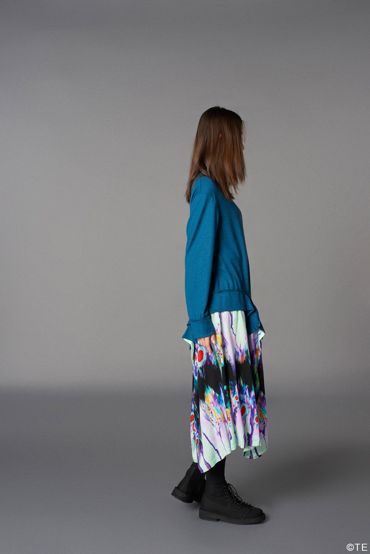 Ground Y × 『劇場版モノノ怪』  Collaborate Collection HINEZUMI PATTERN RAYON DOCKING DRESS