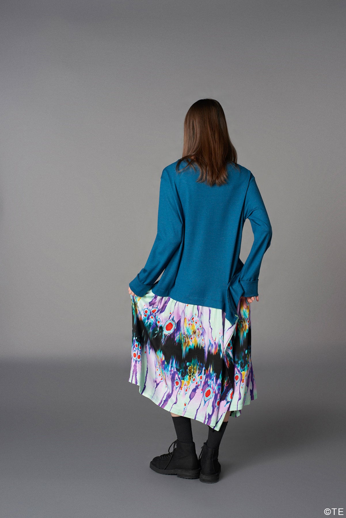 Ground Y × 『劇場版モノノ怪』  Collaborate Collection HINEZUMI PATTERN RAYON DOCKING DRESS