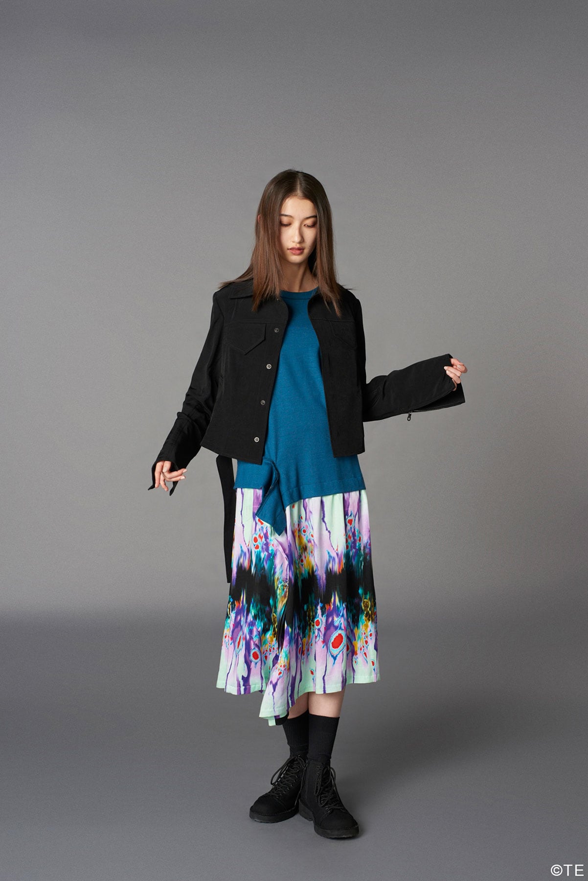 Ground Y × 『劇場版モノノ怪』  Collaborate Collection HINEZUMI PATTERN RAYON DOCKING DRESS