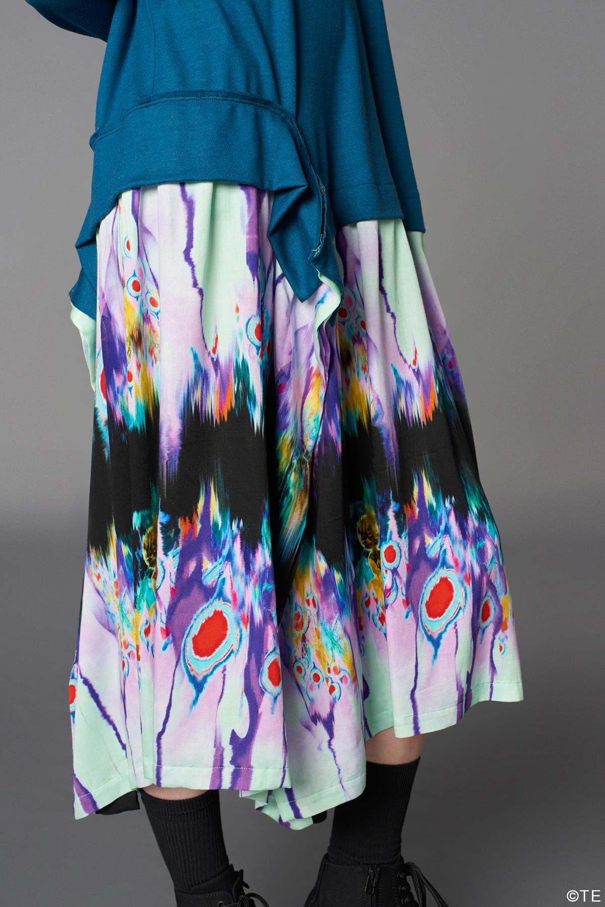Ground Y × 『劇場版モノノ怪』  Collaborate Collection HINEZUMI PATTERN RAYON DOCKING DRESS