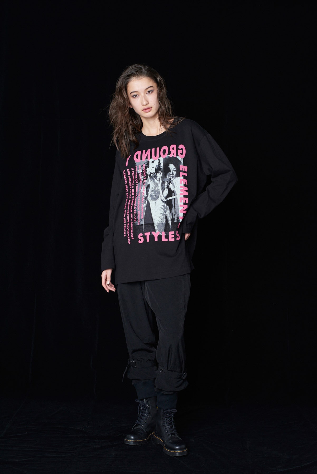 PINK PUNK Graphic LONG SLEEVE T-SHIRT