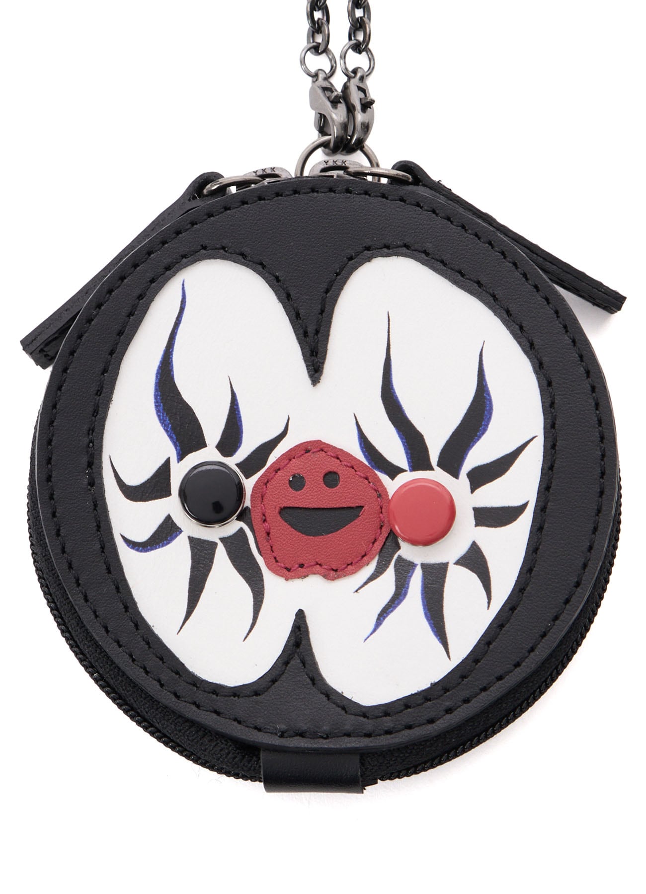 Ground Y×Taro Okamoto Leather Coin Purse Necklace "Mask”