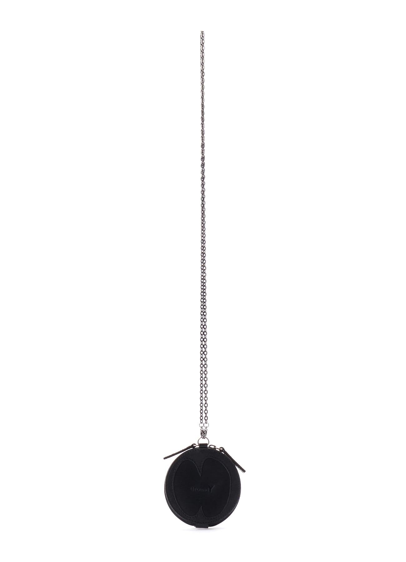 Ground Y×Taro Okamoto Leather Coin Purse Necklace "Mask”