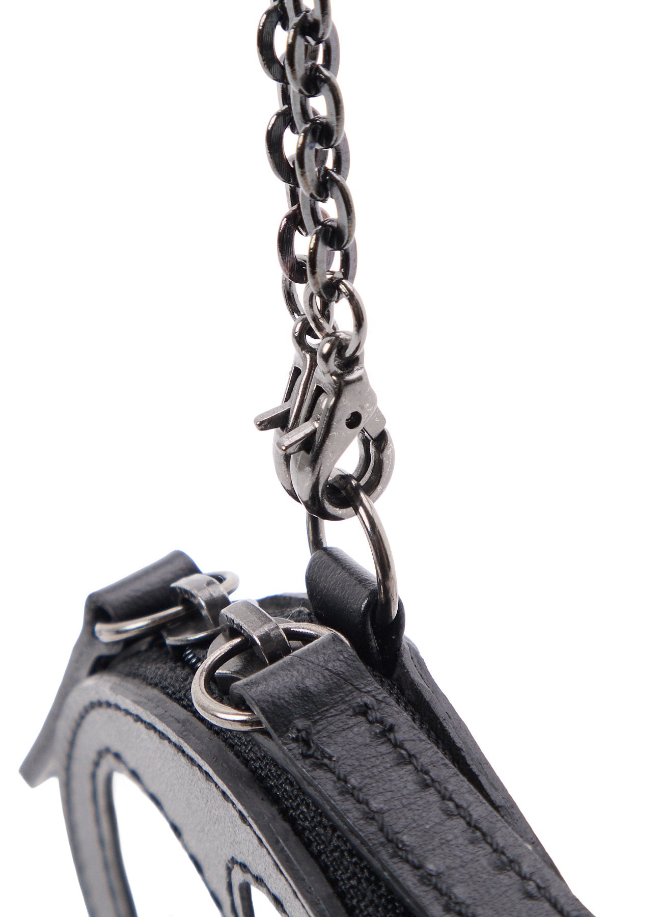 Ground Y×Taro Okamoto Leather Coin Purse Necklace "Mask”