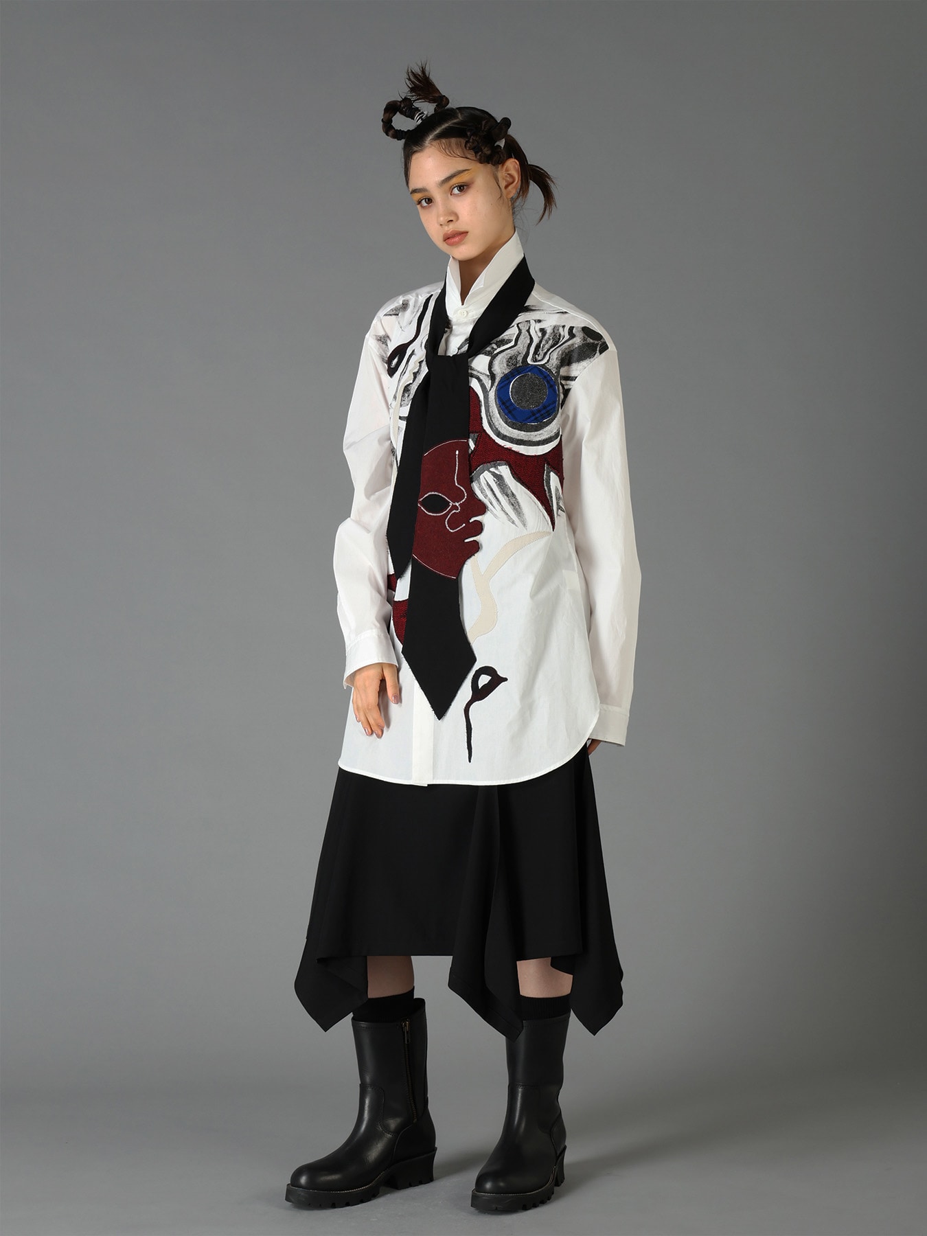Ground Y×Taro Okamoto Mixed-Media Composition Shirts ”I Am in the Sky”