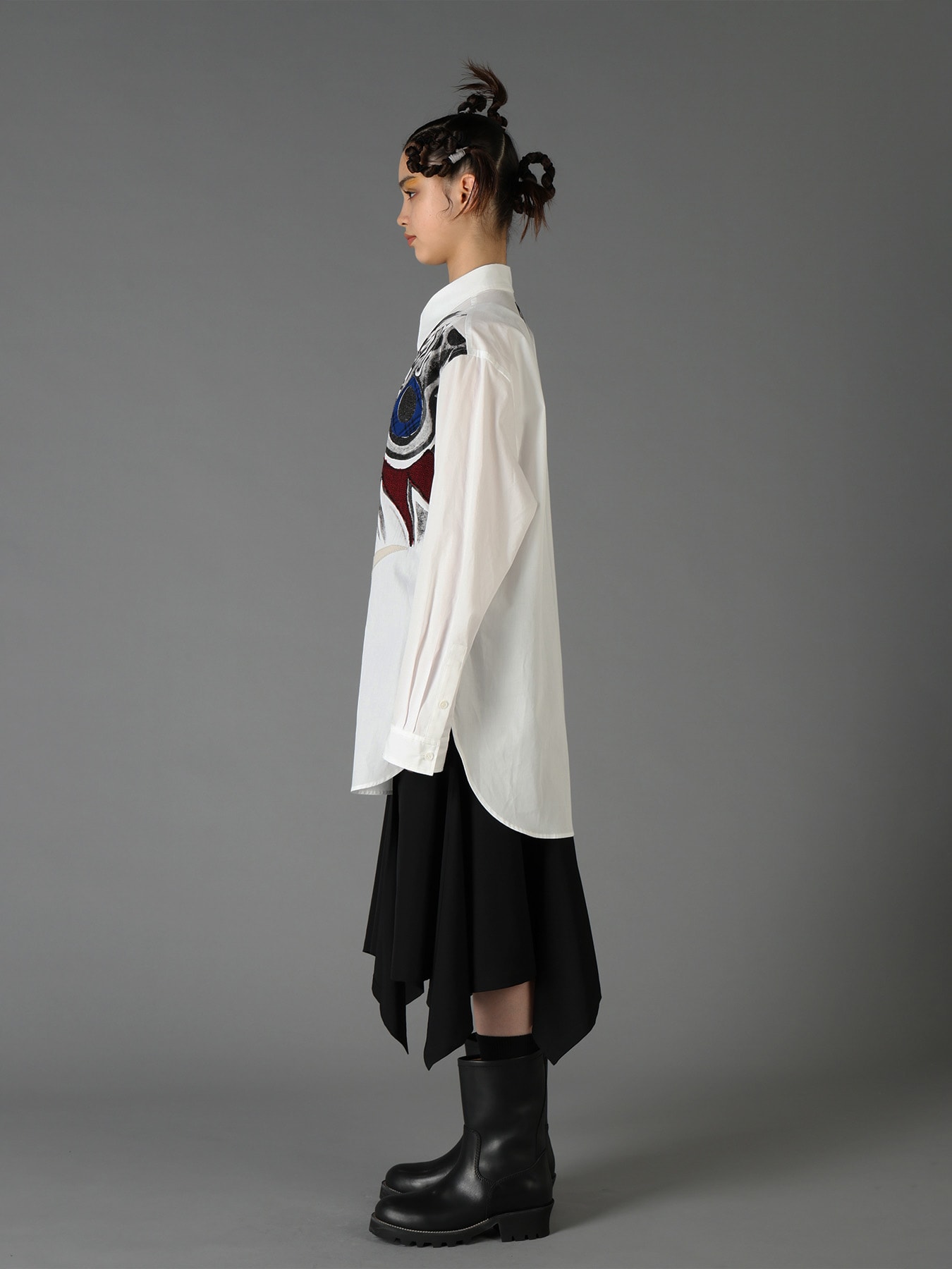 Ground Y×Taro Okamoto Mixed-Media Composition Shirts ”I Am in the Sky”