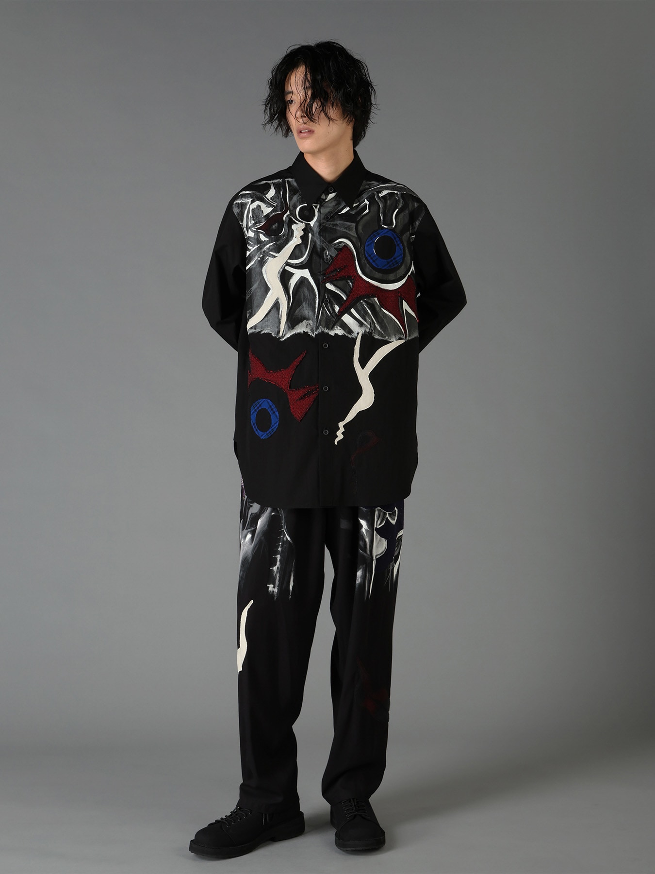 Ground Y×Taro Okamoto Mixed-Media Composition Shirts ”I Am in the Sky”