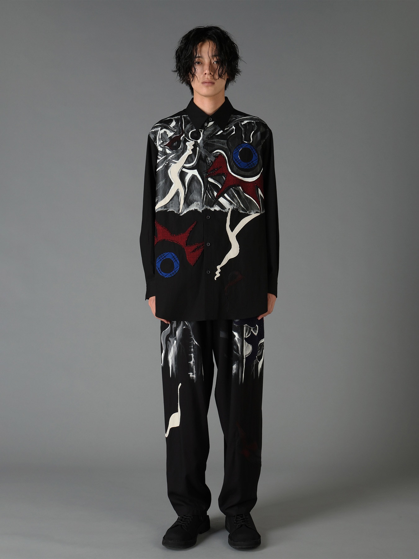 Ground Y×Taro Okamoto Mixed-Media Composition Shirts ”I Am in the Sky”
