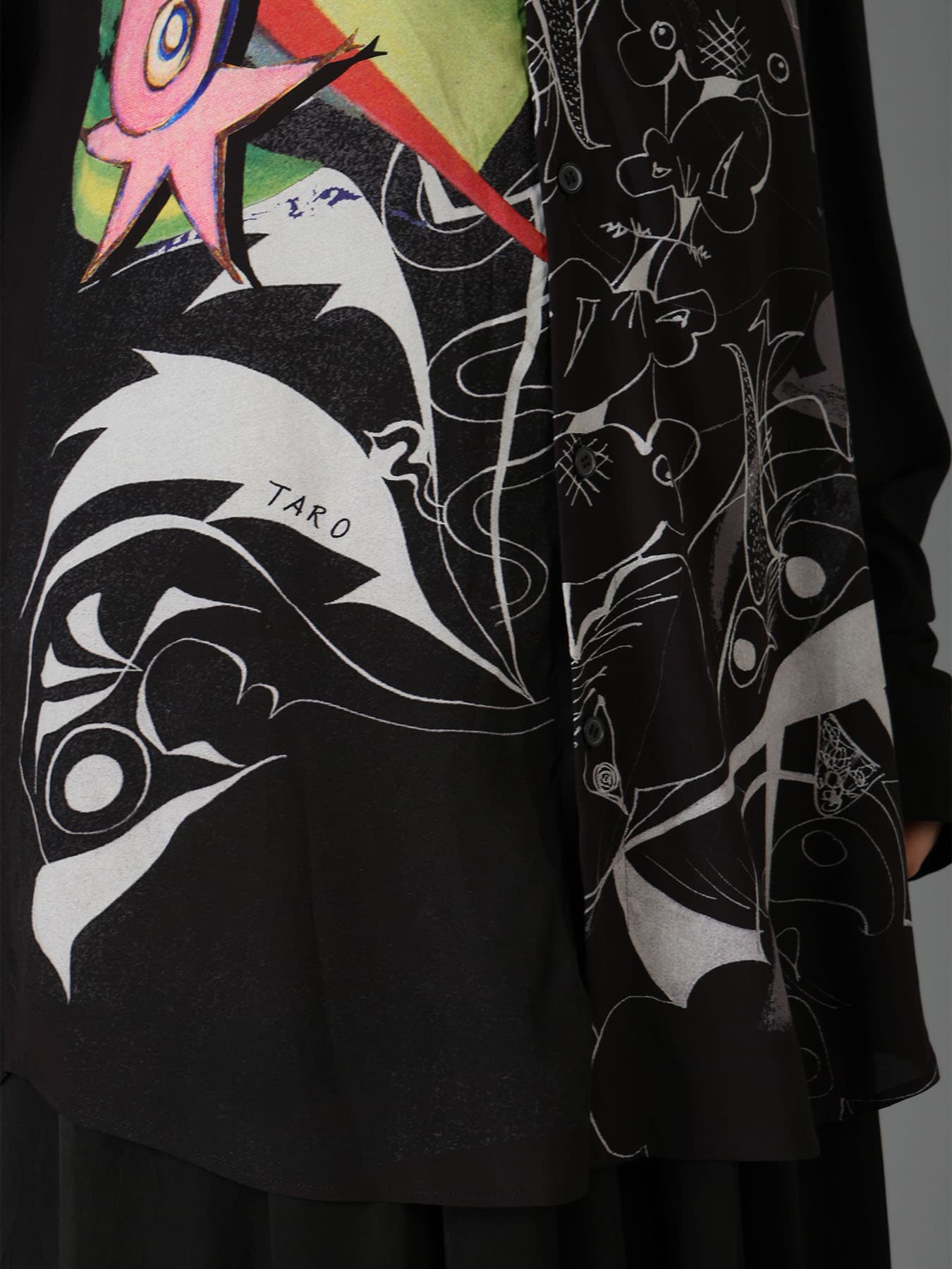 Ground Y×Taro Okamoto Removable Collar Shirts Collage Type:D