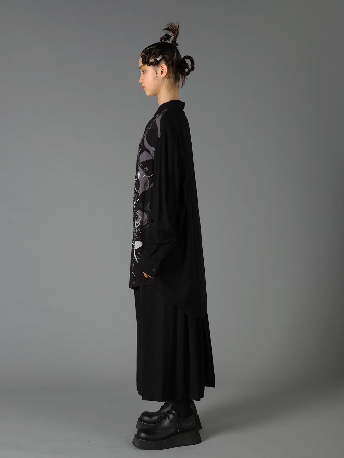 Ground Y×Taro Okamoto Removable Collar Shirts Collage Type:D