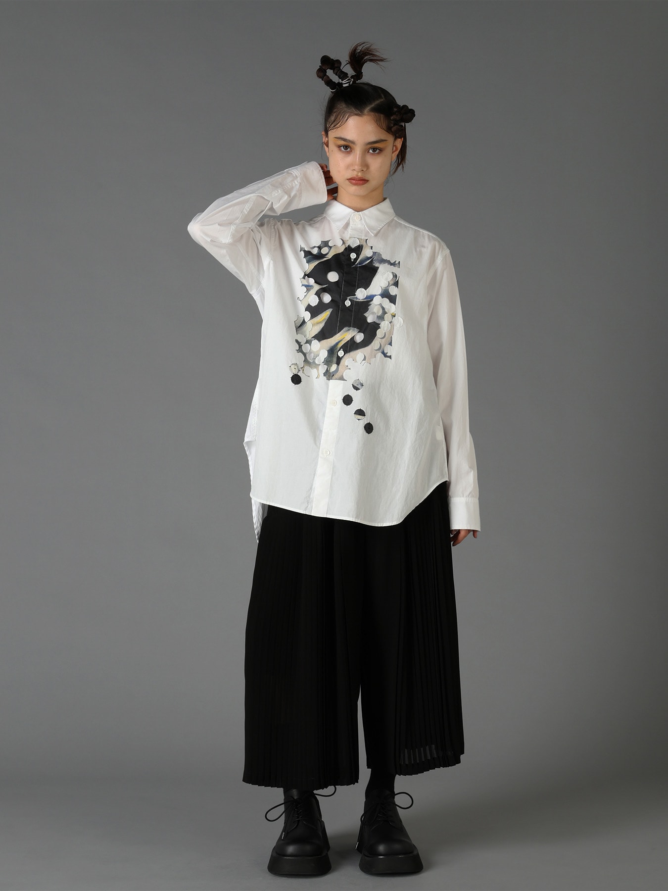 Ground Y×Taro Okamoto Cutwork Shirts " Adolescent "