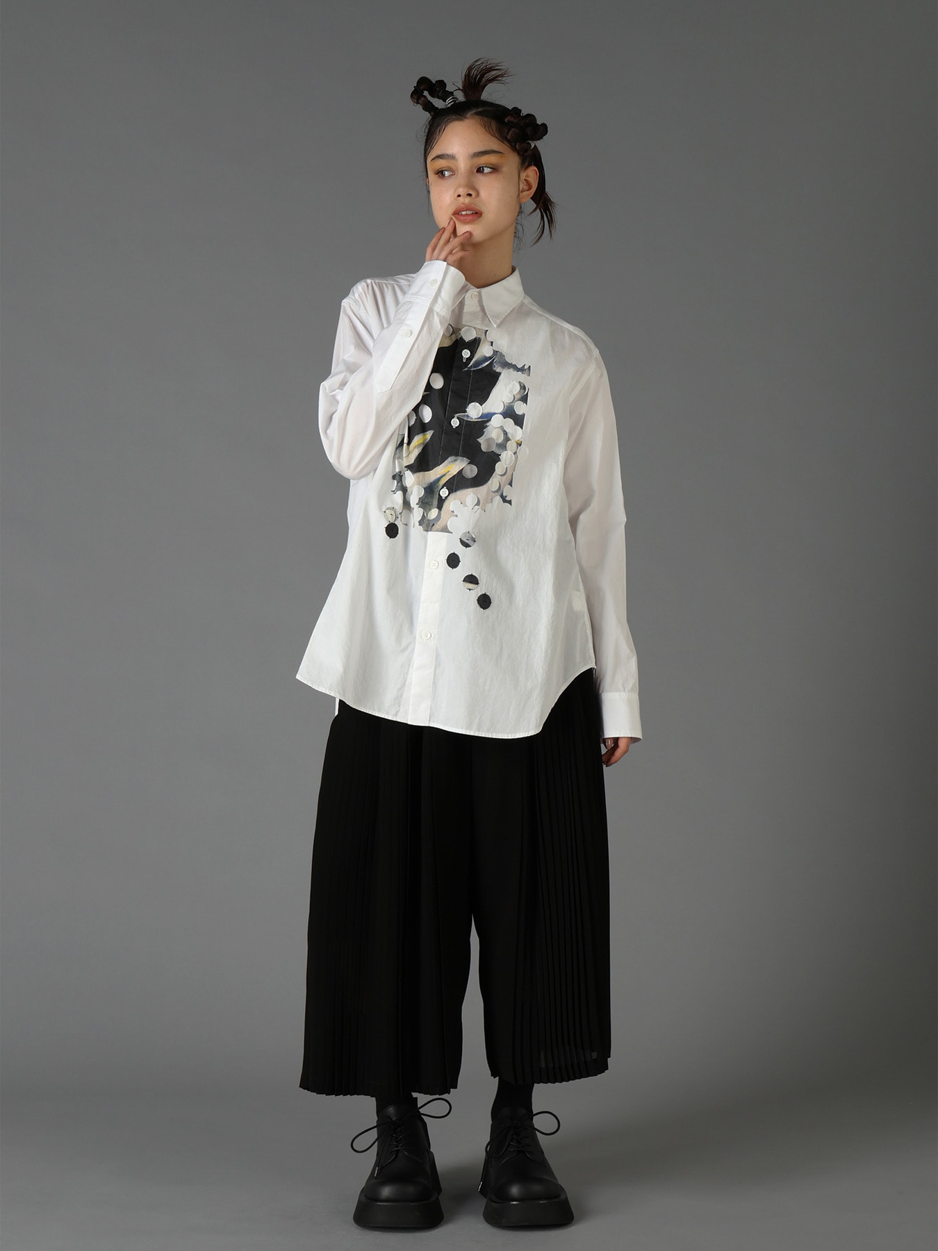 Ground Y×Taro Okamoto Cutwork Shirts " Adolescent "