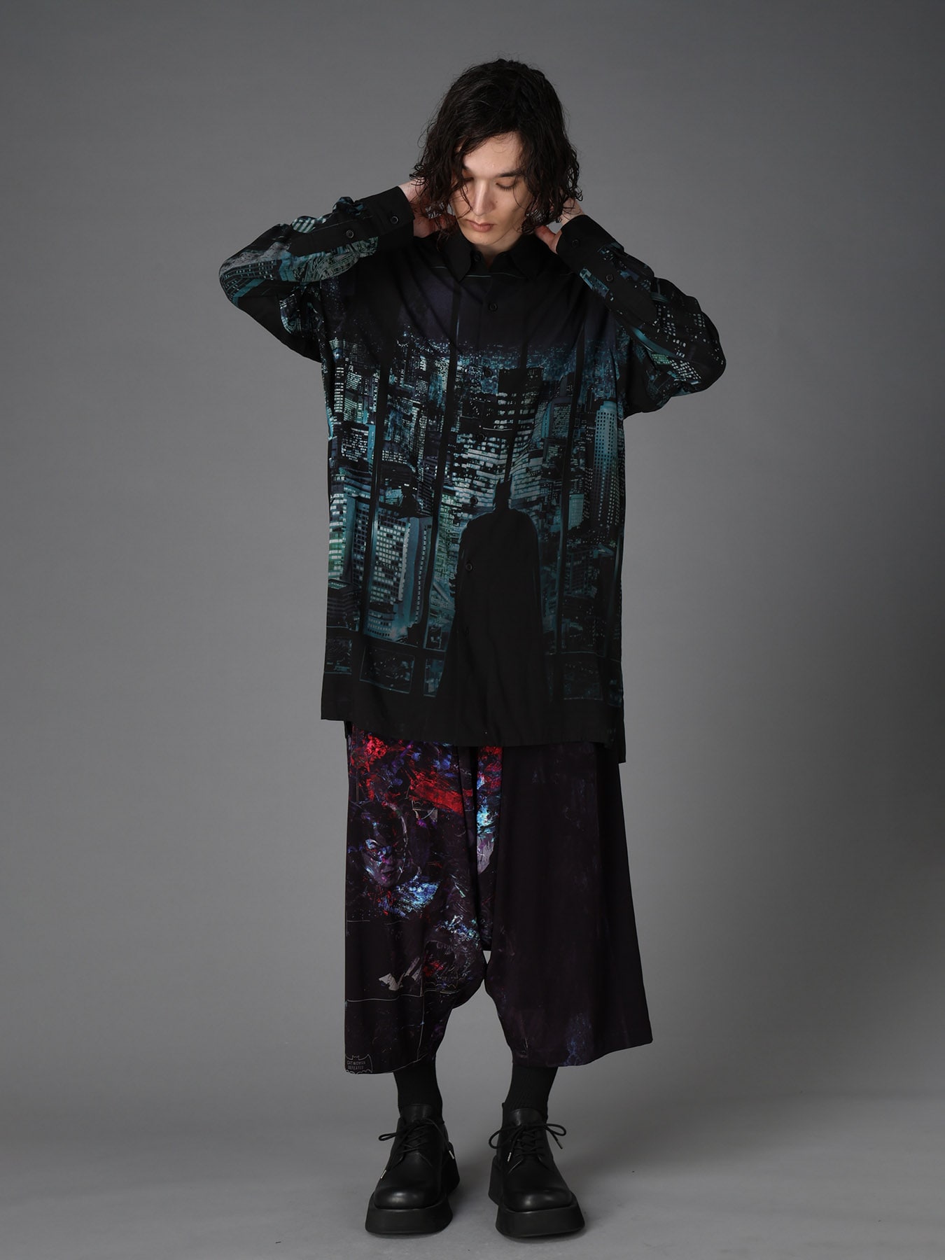 DC SUPER-VILLAINS ”BATMAN” RAYON PRINT SHIRT
