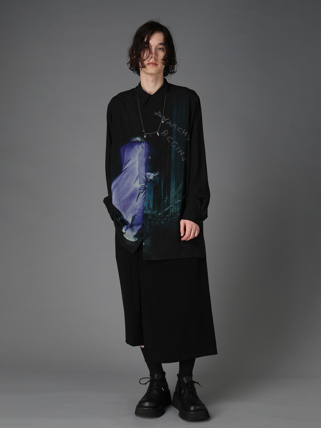 DC SUPER-VILLAINS ”THE JOKER” RAYON PRINT SHIRT