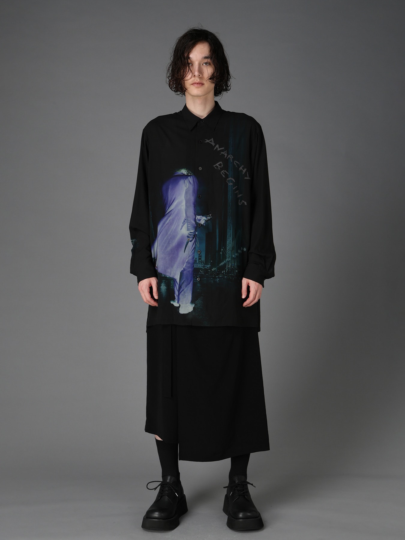 DC SUPER-VILLAINS ”THE JOKER” RAYON PRINT SHIRT