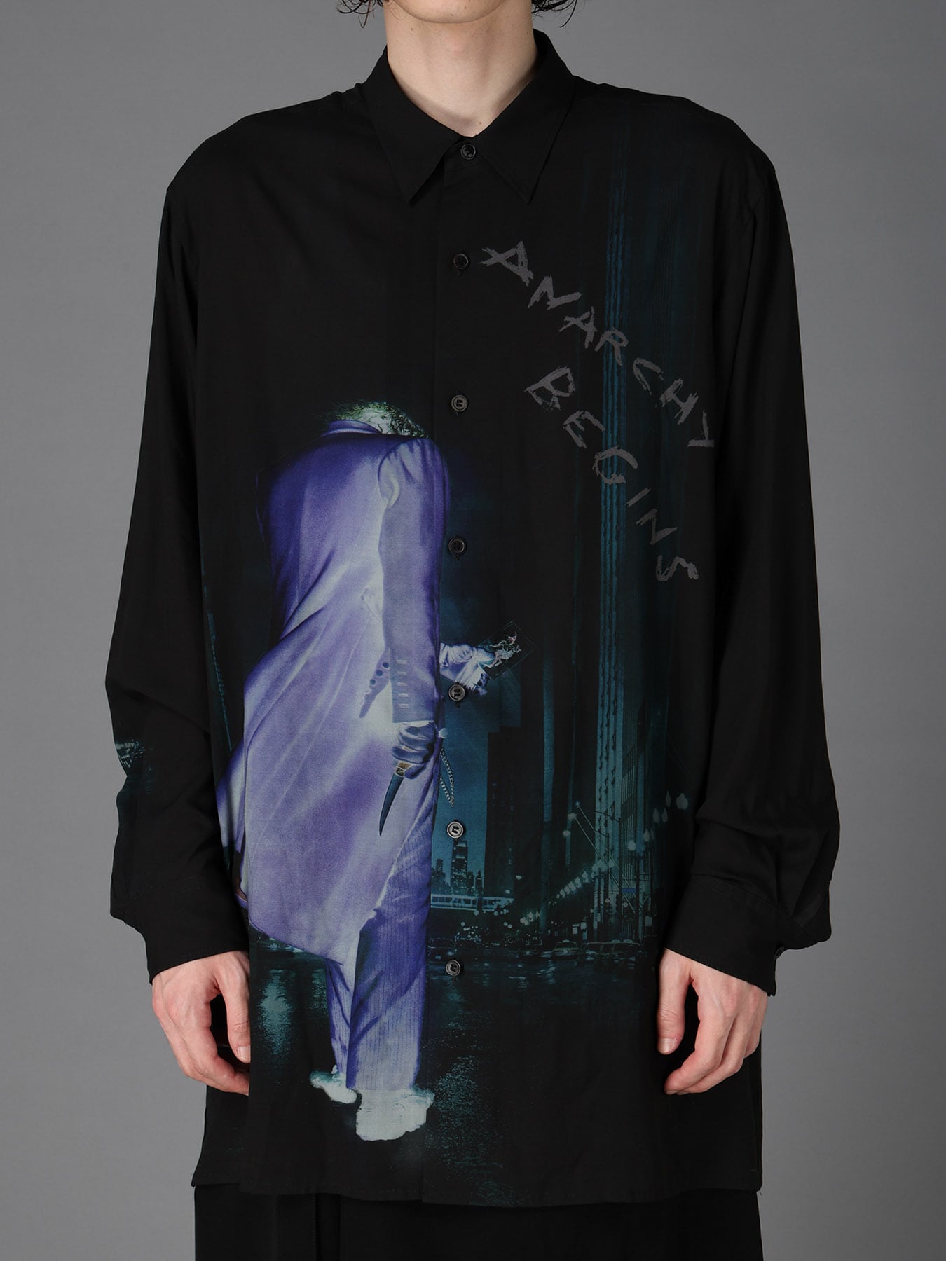 DC SUPER-VILLAINS ”THE JOKER” RAYON PRINT SHIRT