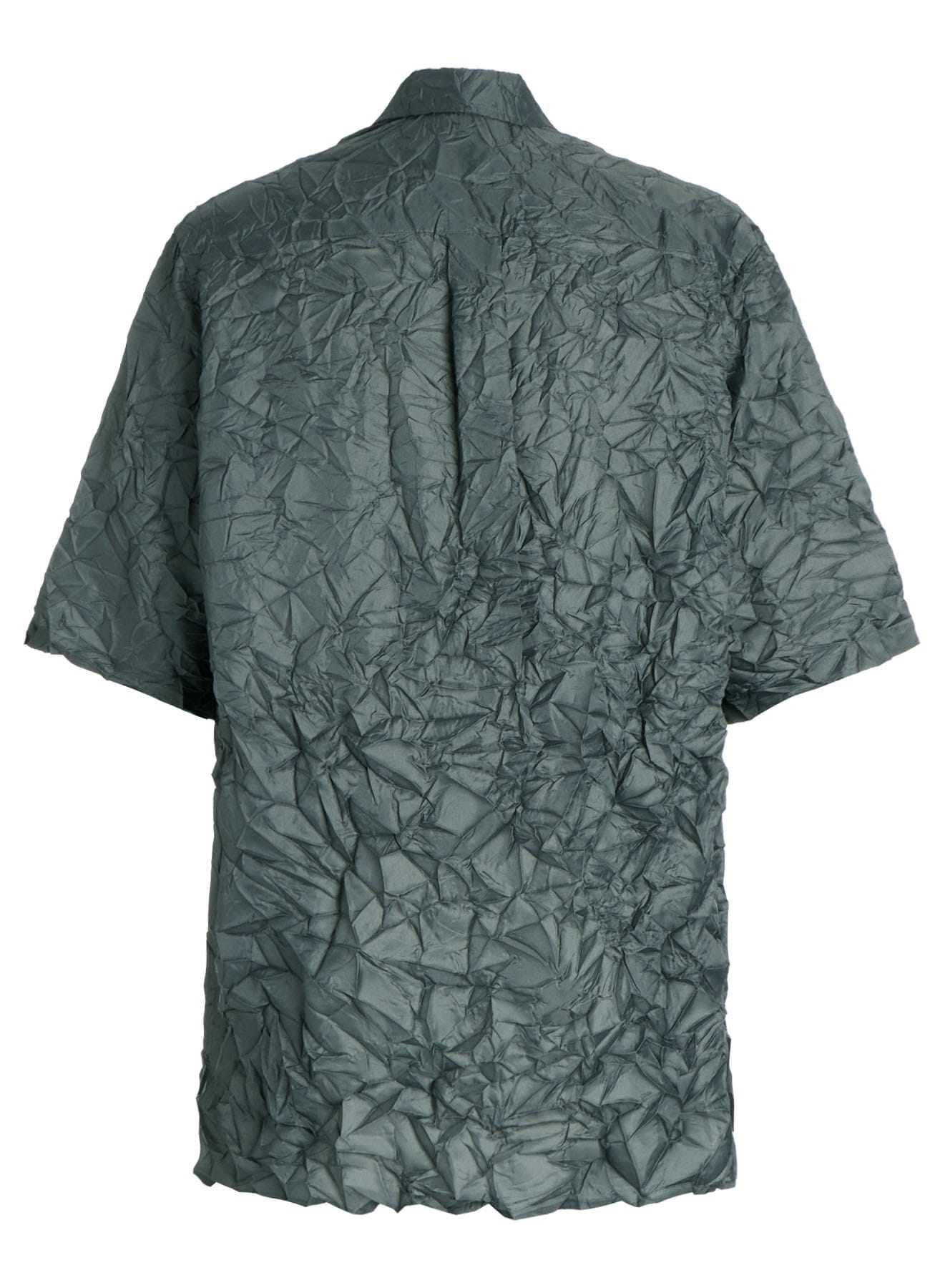 POLYESTER TAFFETA SIDE GATHER SHIRT