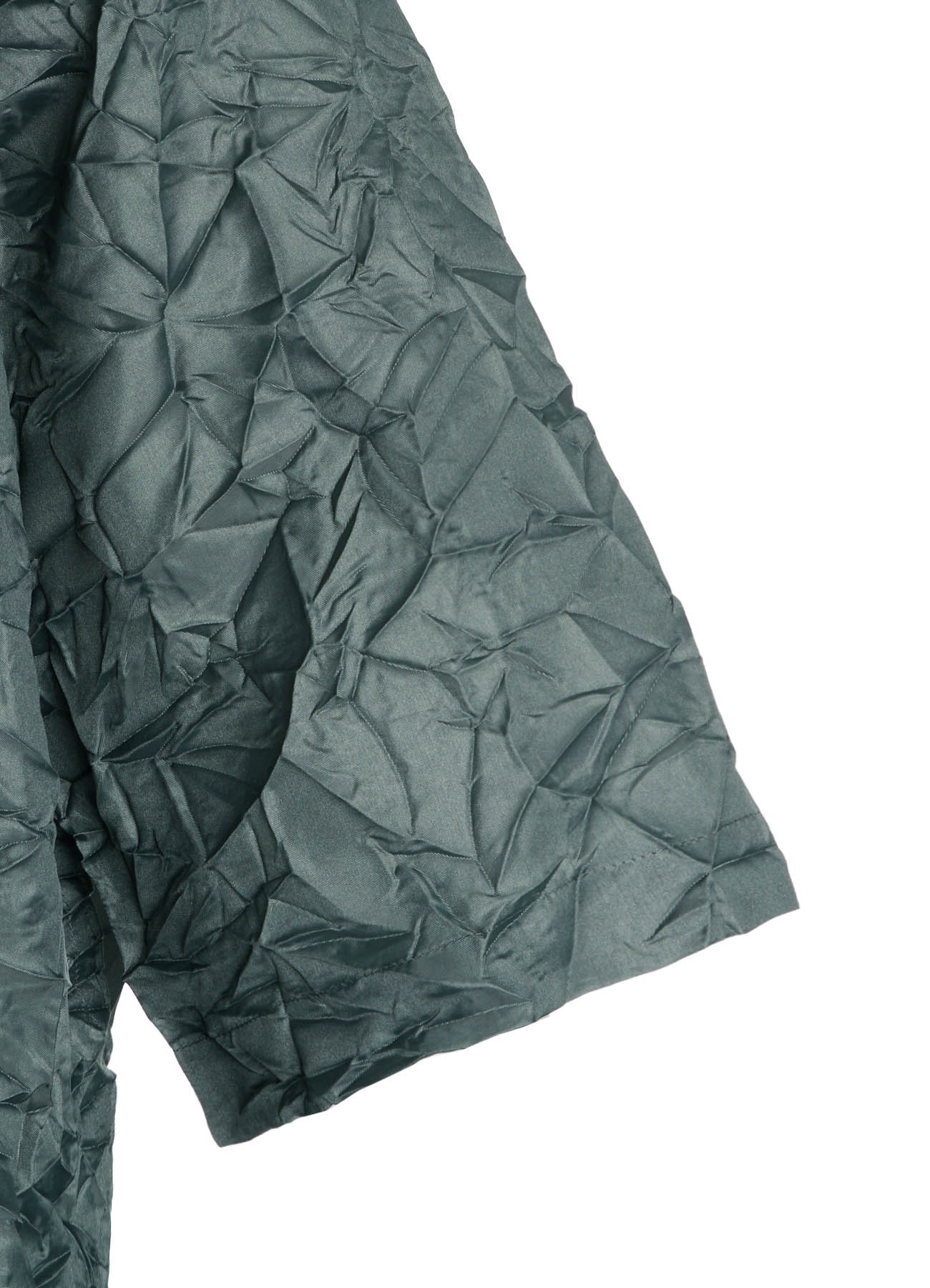 POLYESTER TAFFETA SIDE GATHER SHIRT