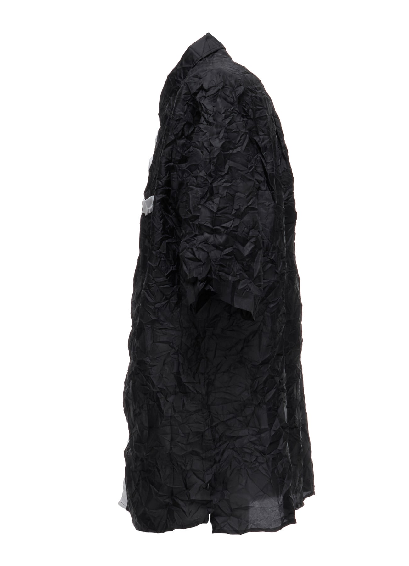 POLYESTER TAFFETA SIDE GATHER SHIRT