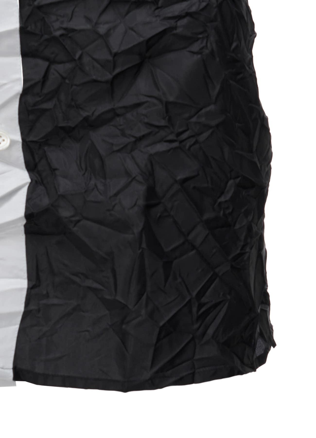 POLYESTER TAFFETA SIDE GATHER SHIRT