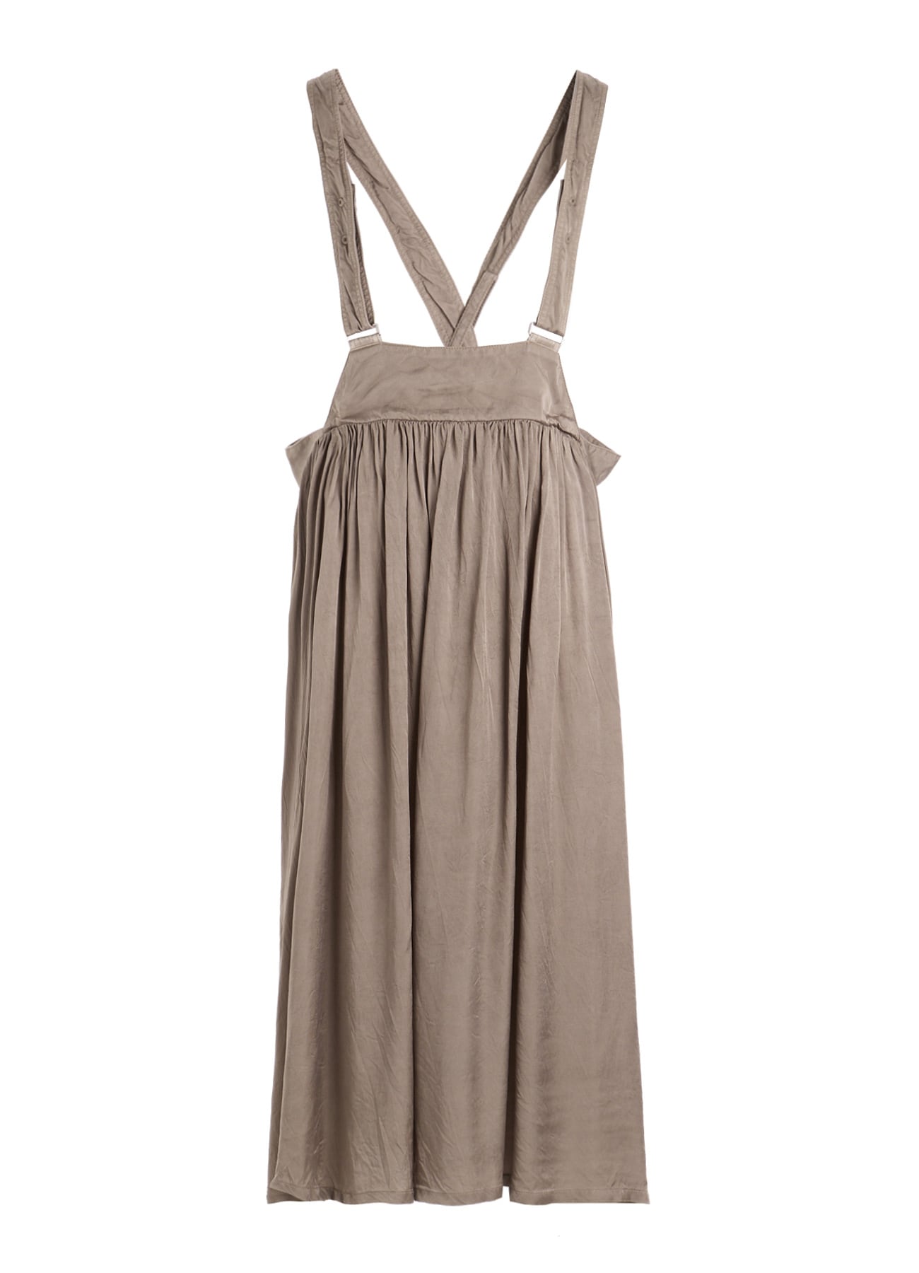 CUPRO FIBRIL TWILL SUSPENDER SKIRT
