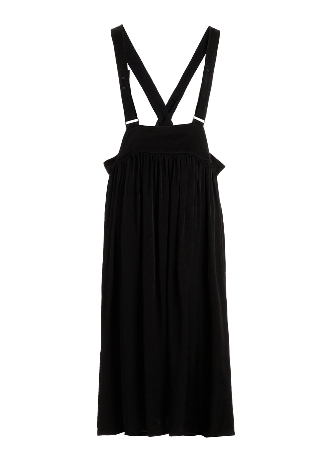CUPRO FIBRIL TWILL SUSPENDER SKIRT