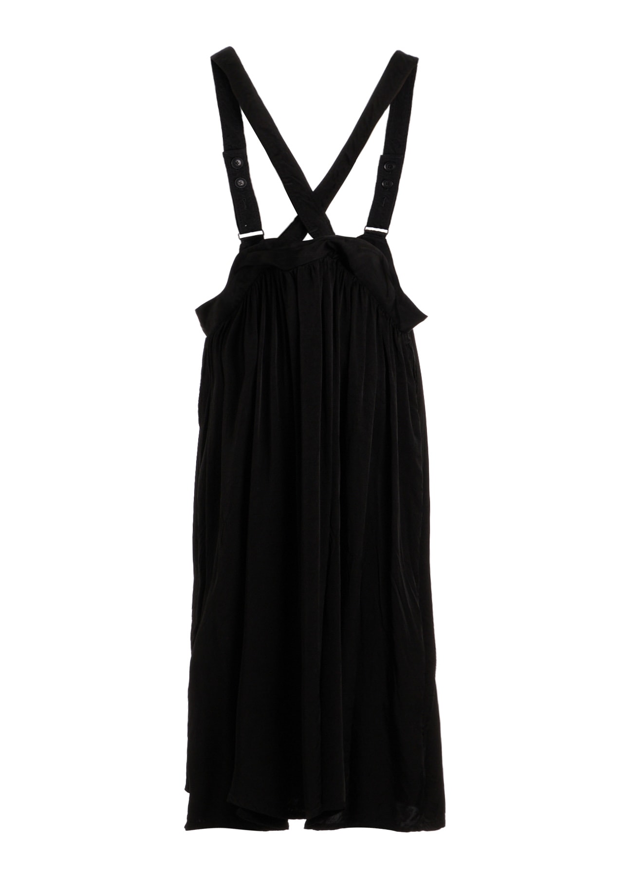 CUPRO FIBRIL TWILL SUSPENDER SKIRT