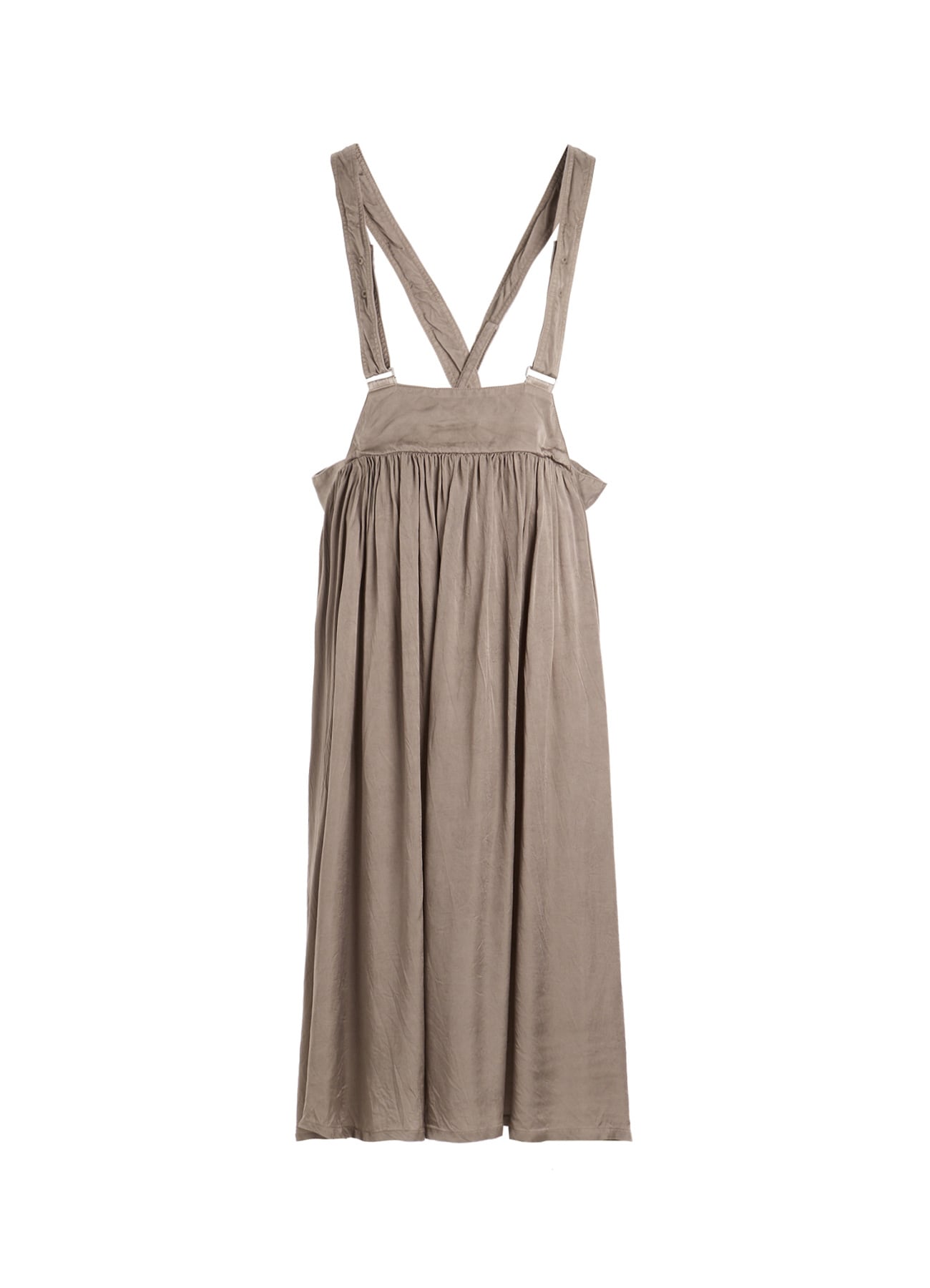 CUPRO FIBRIL TWILL SUSPENDER SKIRT