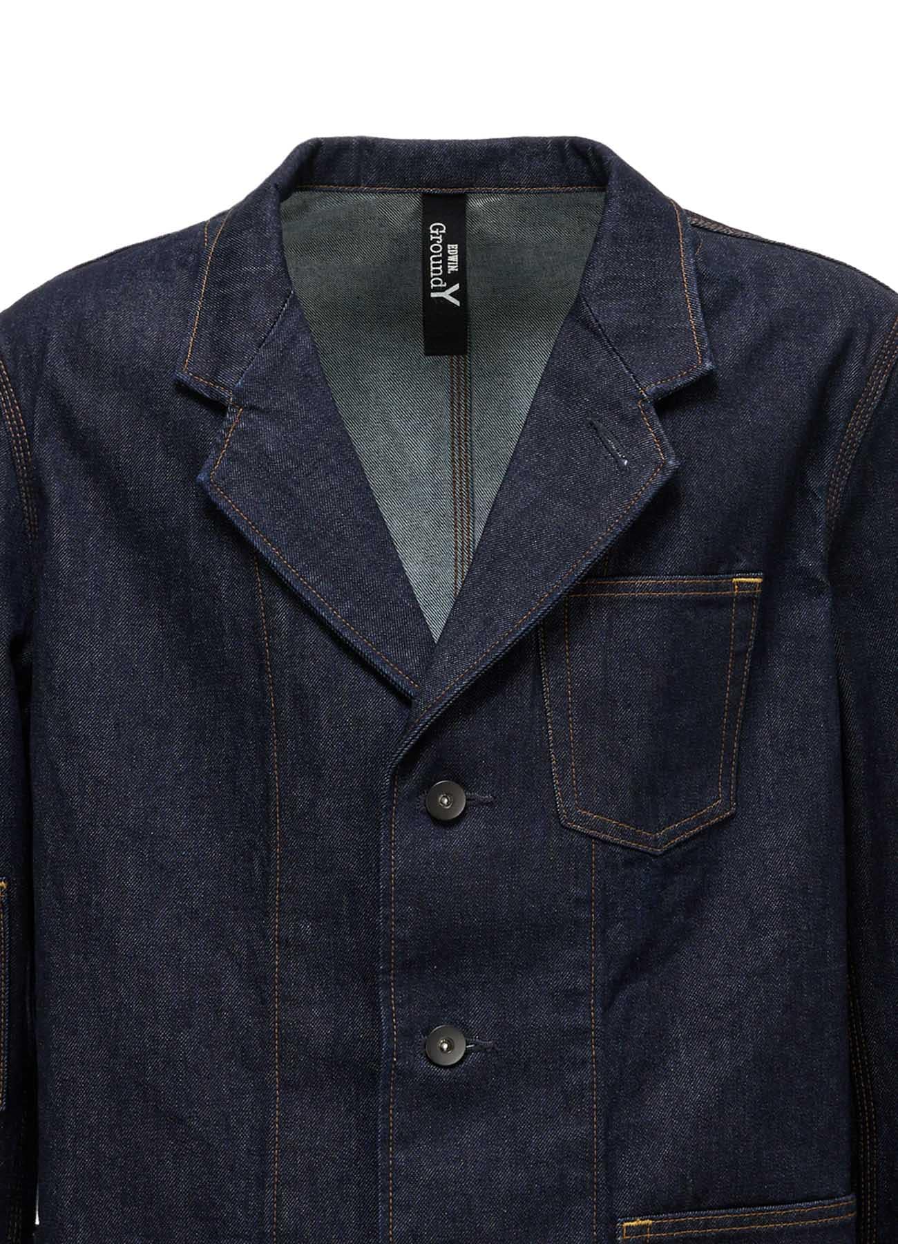 Ground Y × EDWIN 14oz DENIM POCKET TAILORED JACKET
