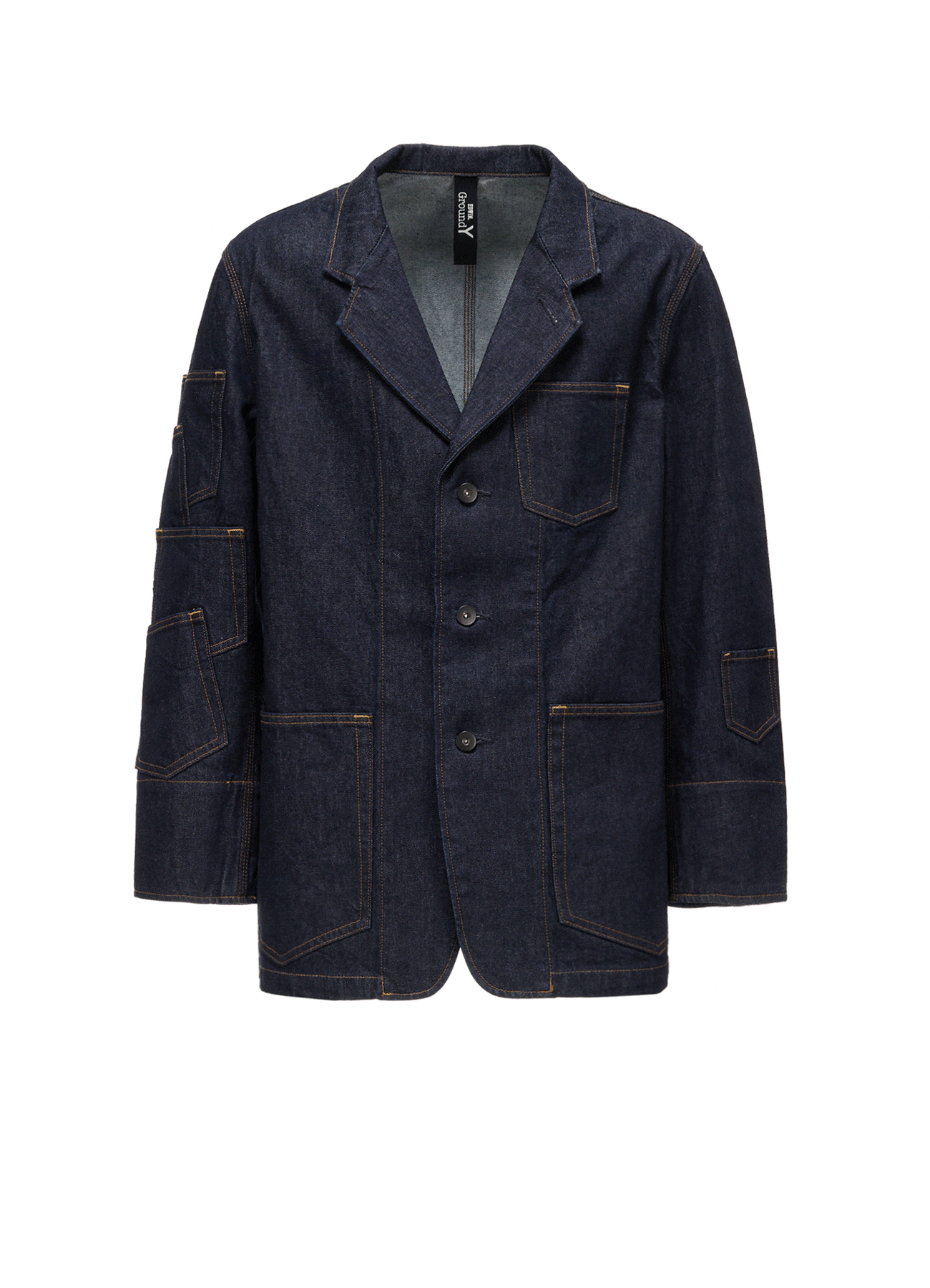 Ground Y × EDWIN 14oz DENIM POCKET TAILORED JACKET