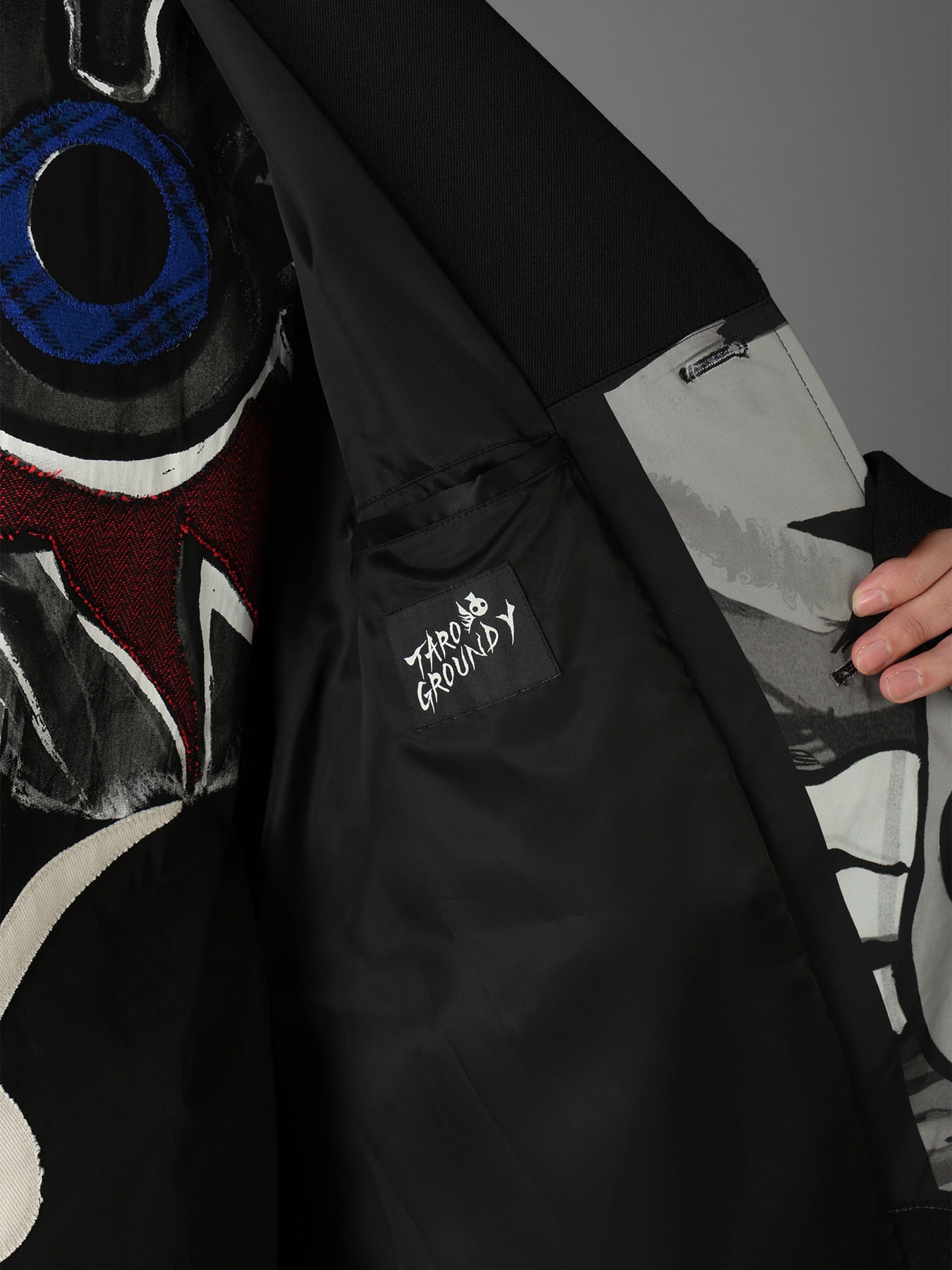 Ground Y×Taro Okamoto Mixed-Media Composition Jacket ”Seaside”
