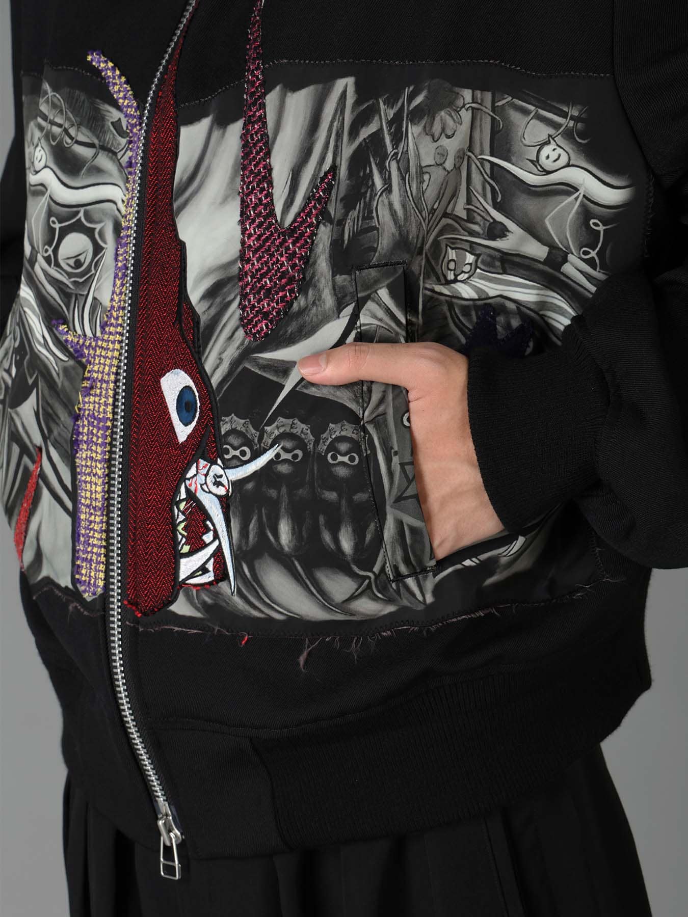 Ground Y×Taro Okamoto Mixed-Media Composition Blouson ”The Law of the Jungle”