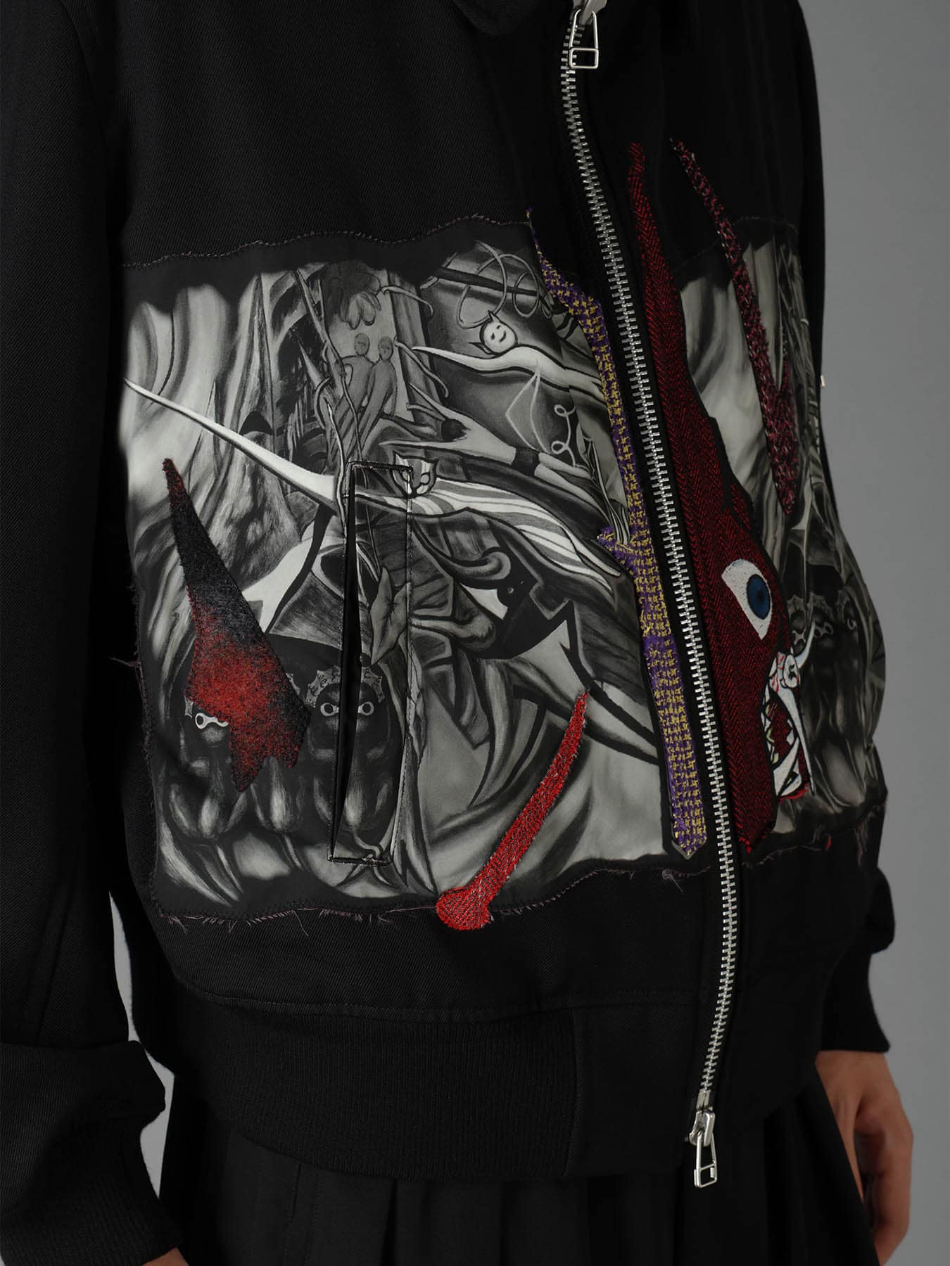 Ground Y×Taro Okamoto Mixed-Media Composition Blouson ”The Law of the Jungle”
