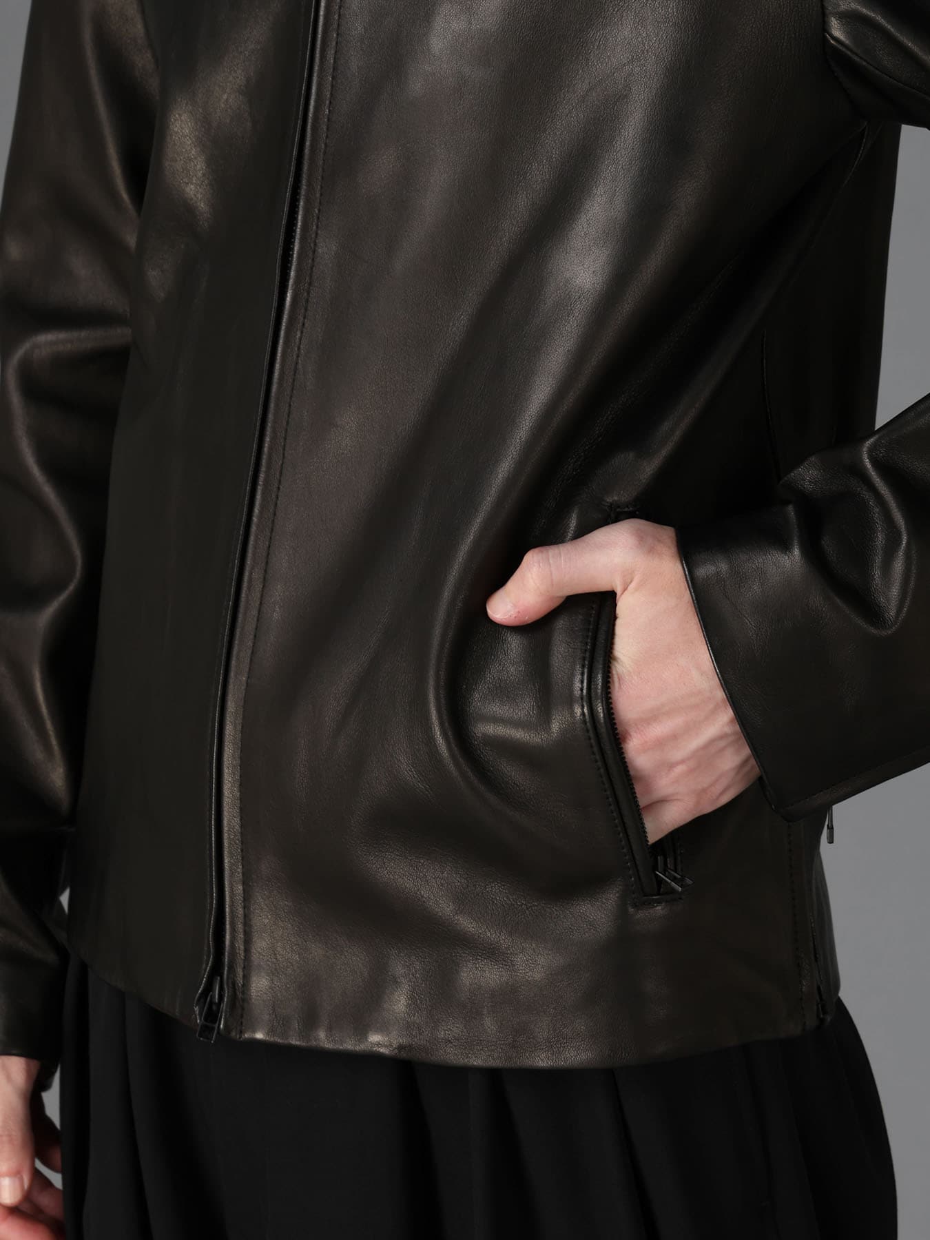 DC SUPER-VILLAINS "THE JOKER" LEATHER JACKET