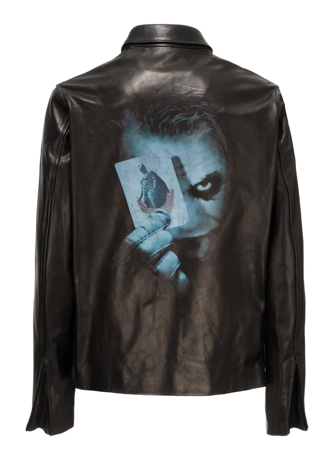 DC SUPER-VILLAINS "THE JOKER" LEATHER JACKET
