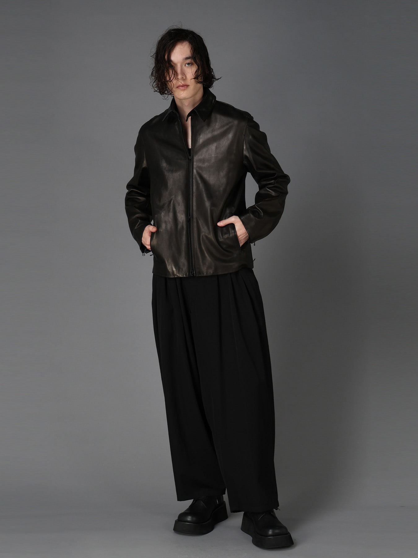 DC SUPER-VILLAINS "THE JOKER" LEATHER JACKET