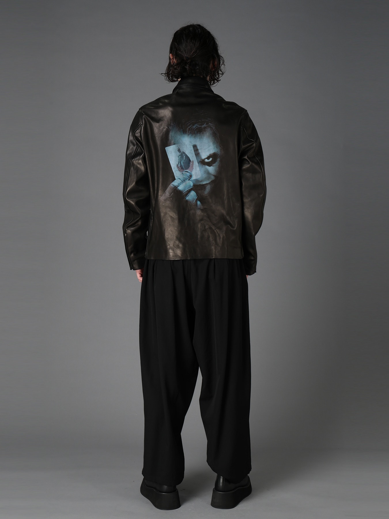 DC SUPER-VILLAINS "THE JOKER" LEATHER JACKET