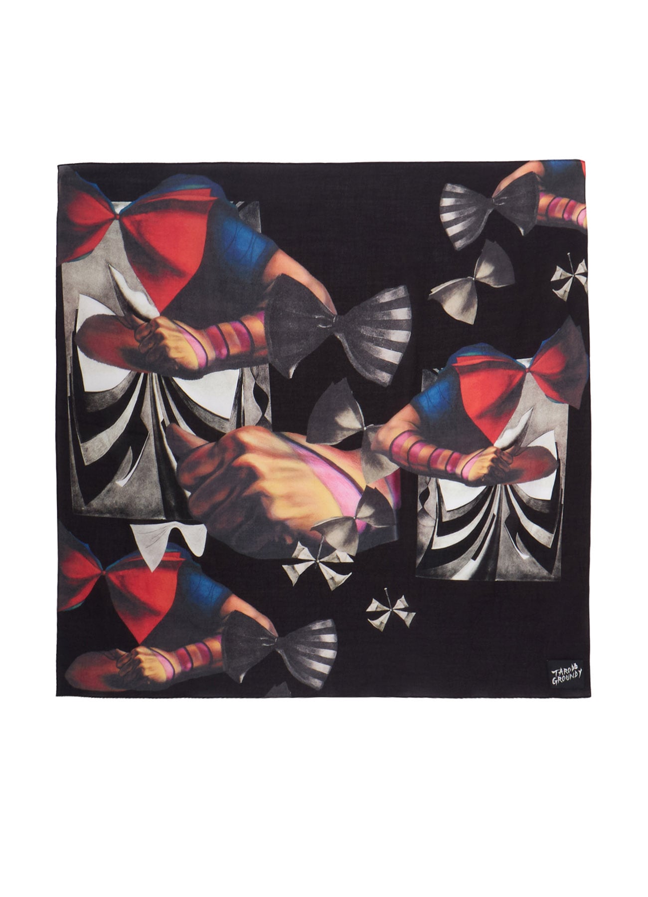 Ground Y×Taro Okamoto Graphic-print scarf Collage Type:B