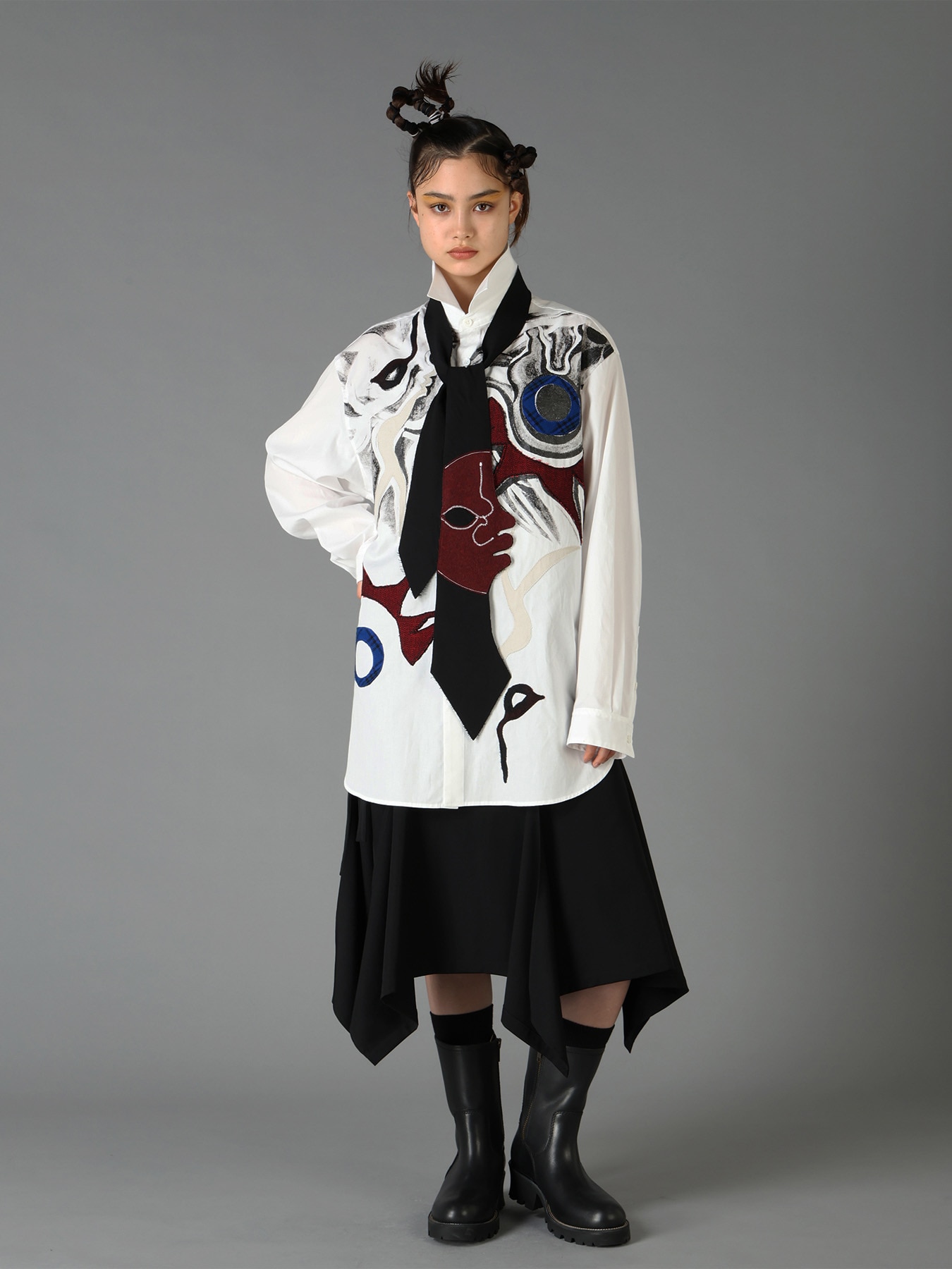 Ground Y×Taro Okamoto Skinny scarf "Tower of the sun”