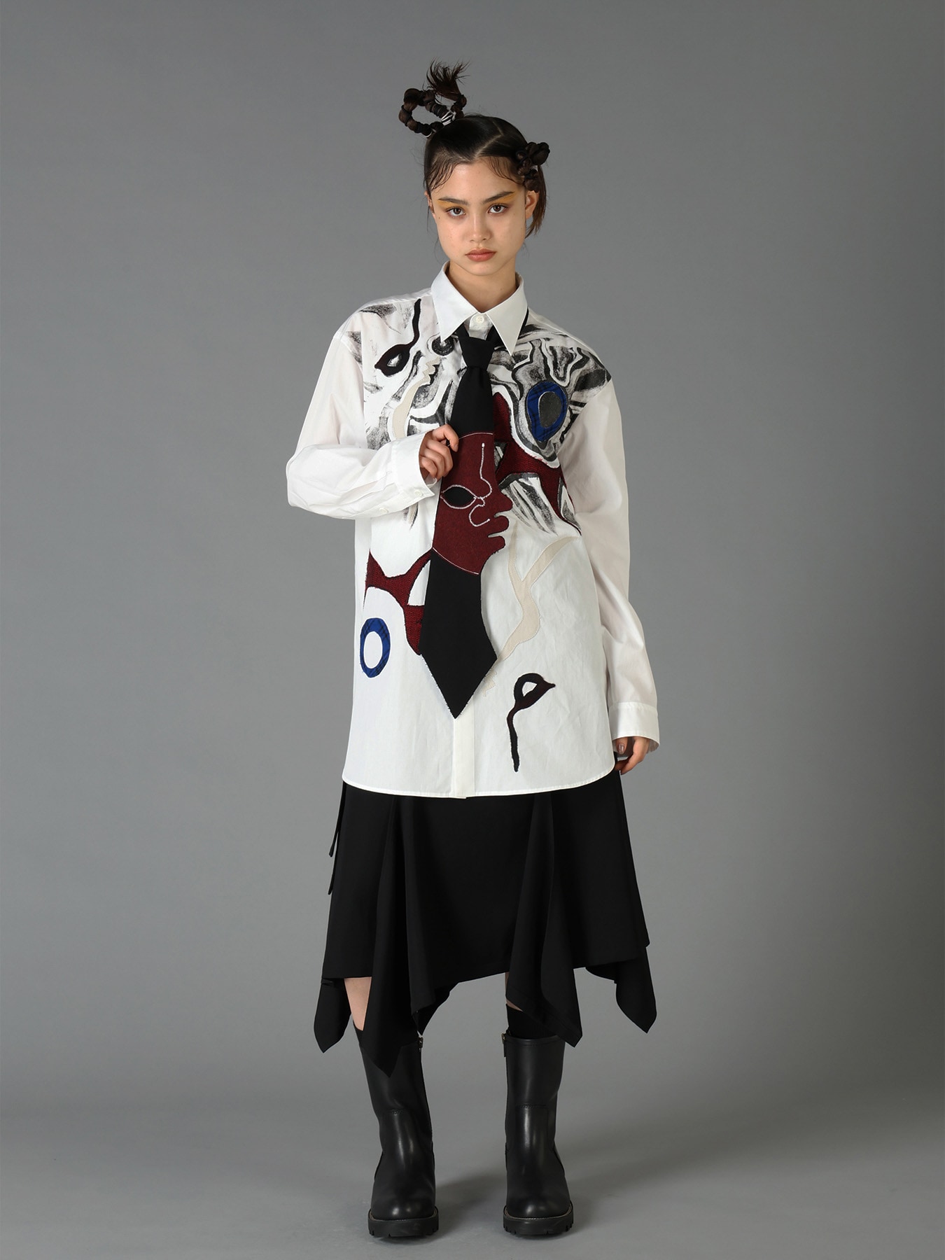 Ground Y×Taro Okamoto Skinny scarf "Tower of the sun”