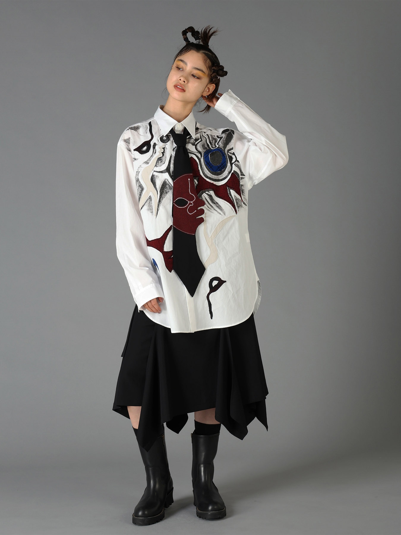 Ground Y×Taro Okamoto Skinny scarf "Tower of the sun”