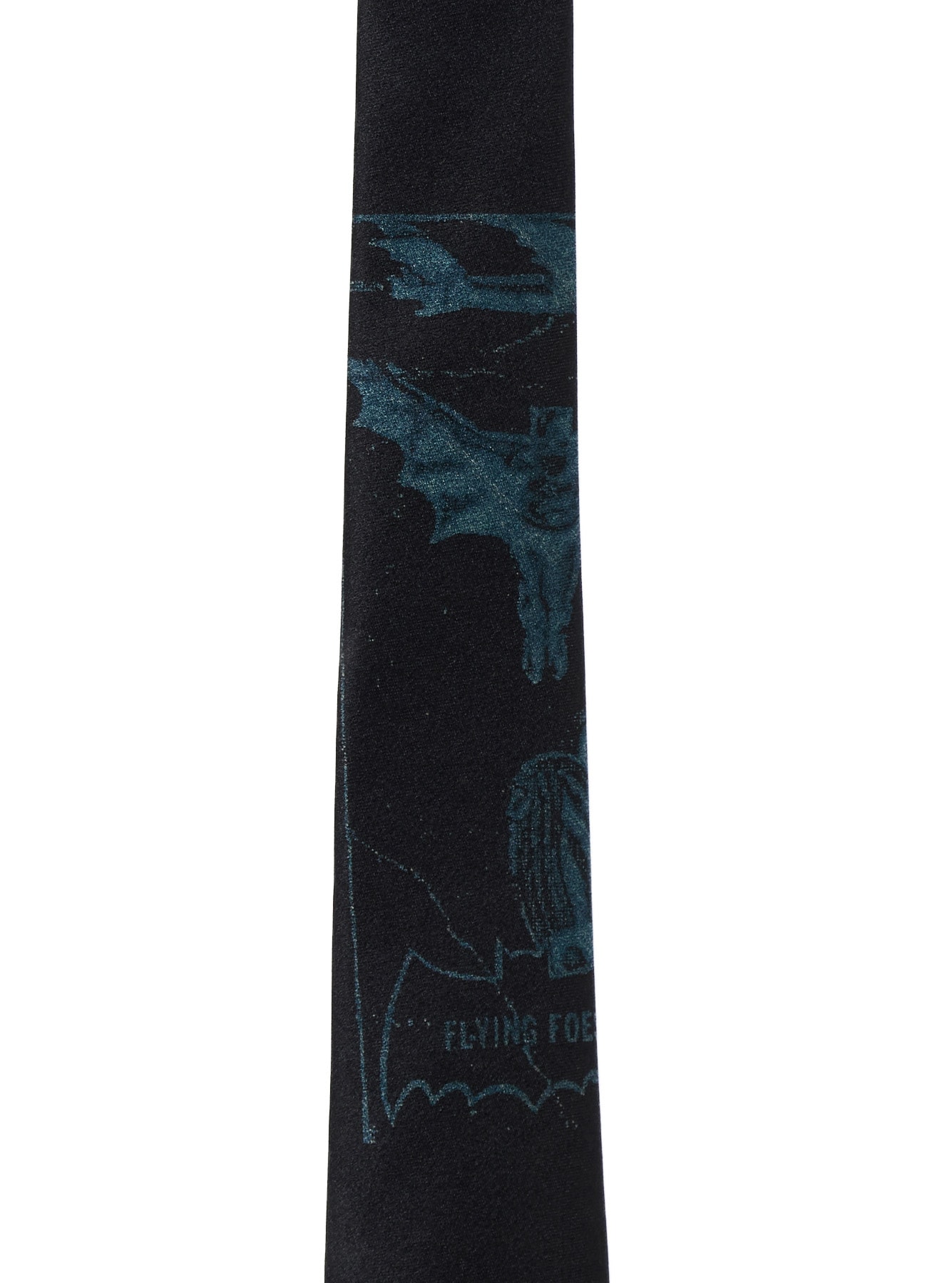 DC SUPER-VILLAINS COLLAGE PRINT SILK TIE
