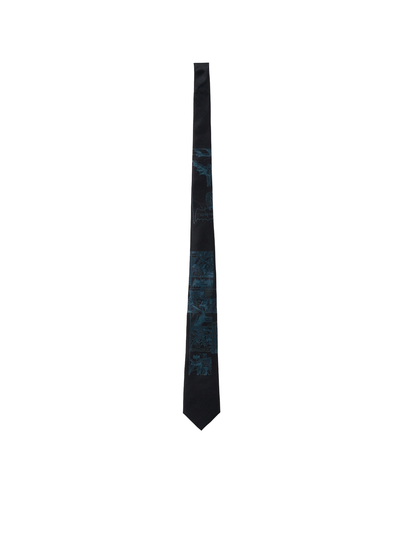 DC SUPER-VILLAINS COLLAGE PRINT SILK TIE