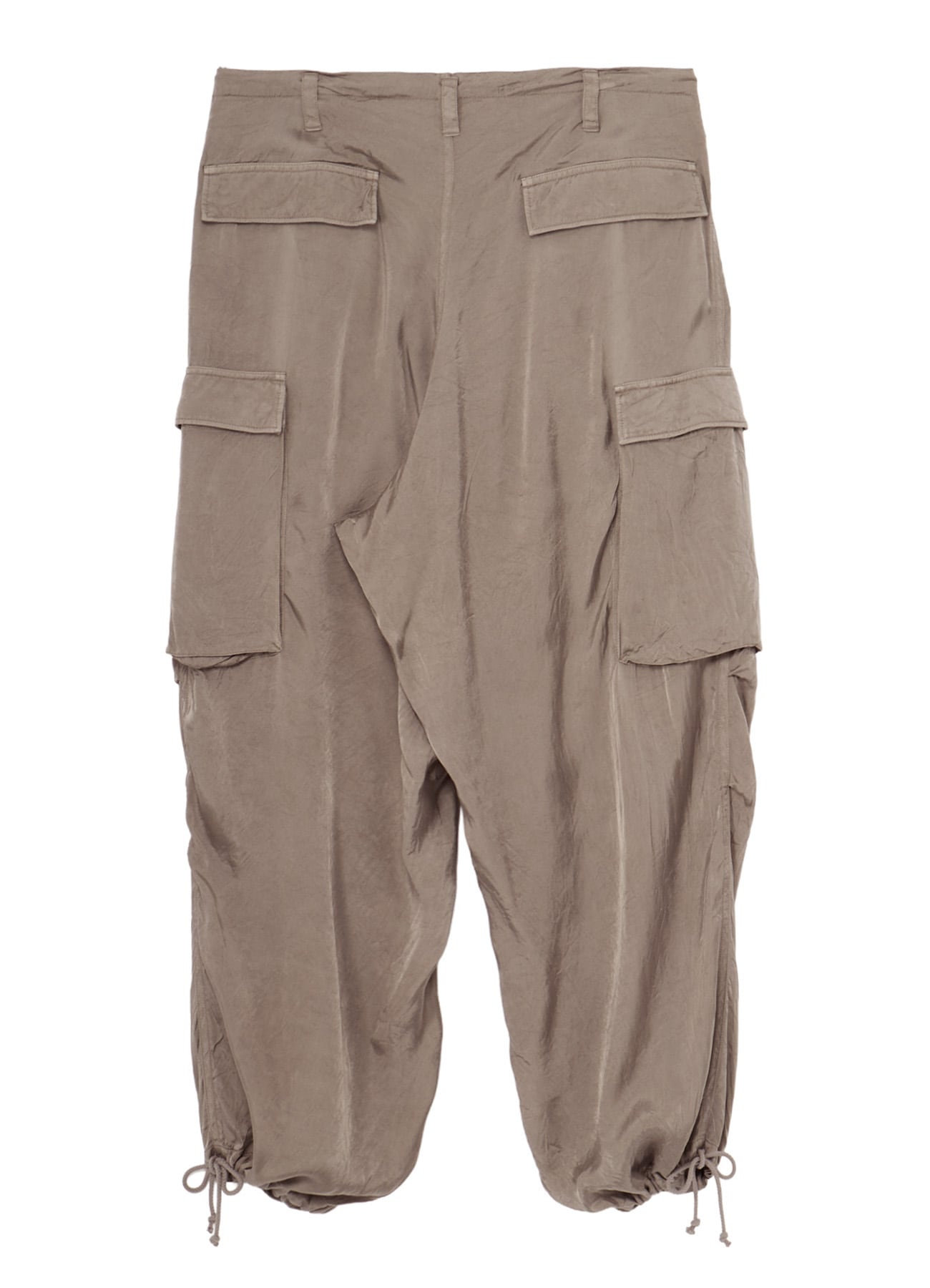 CUPRO FIBRIL TWILL HEM RIB PANTS