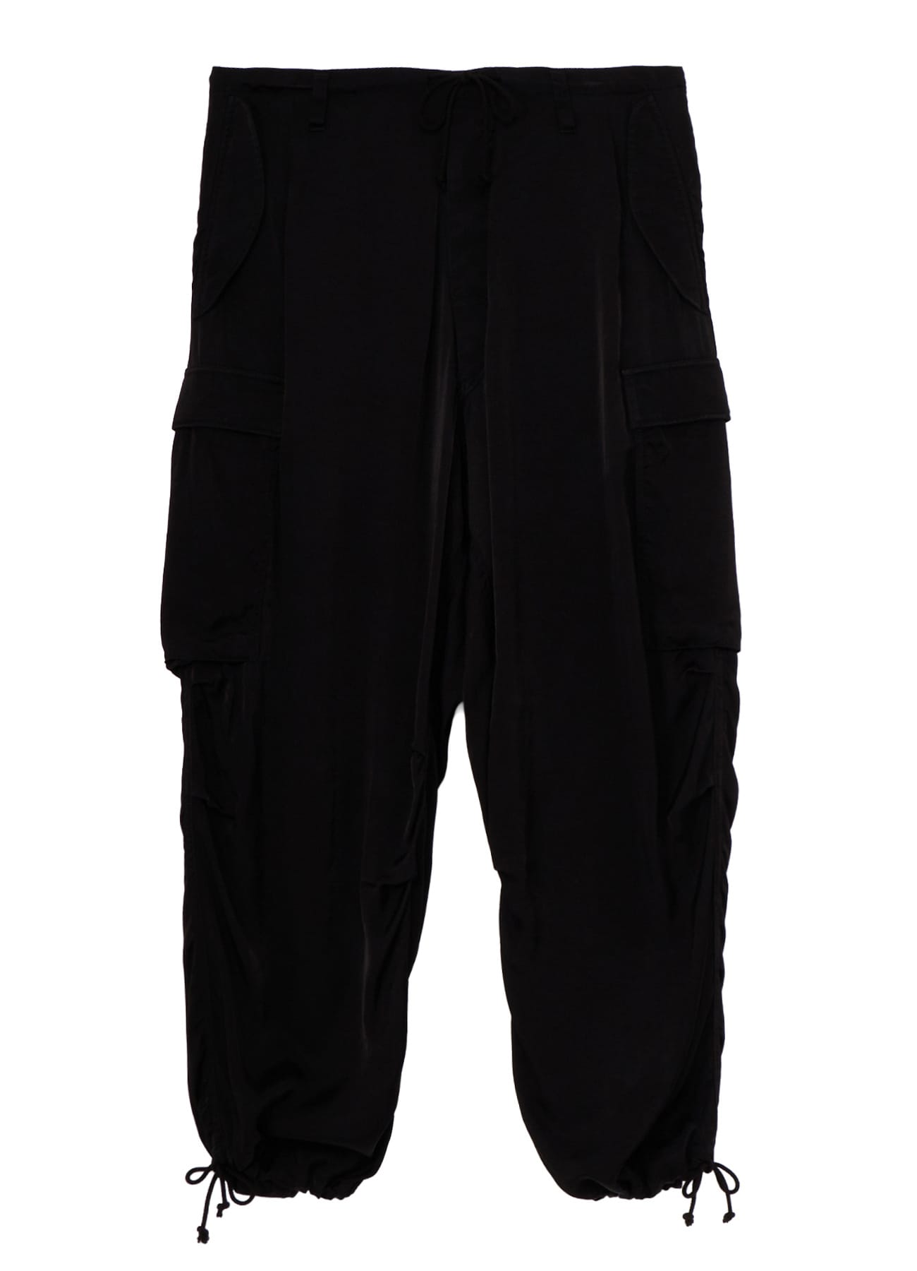 CUPRO FIBRIL TWILL HEM RIB PANTS