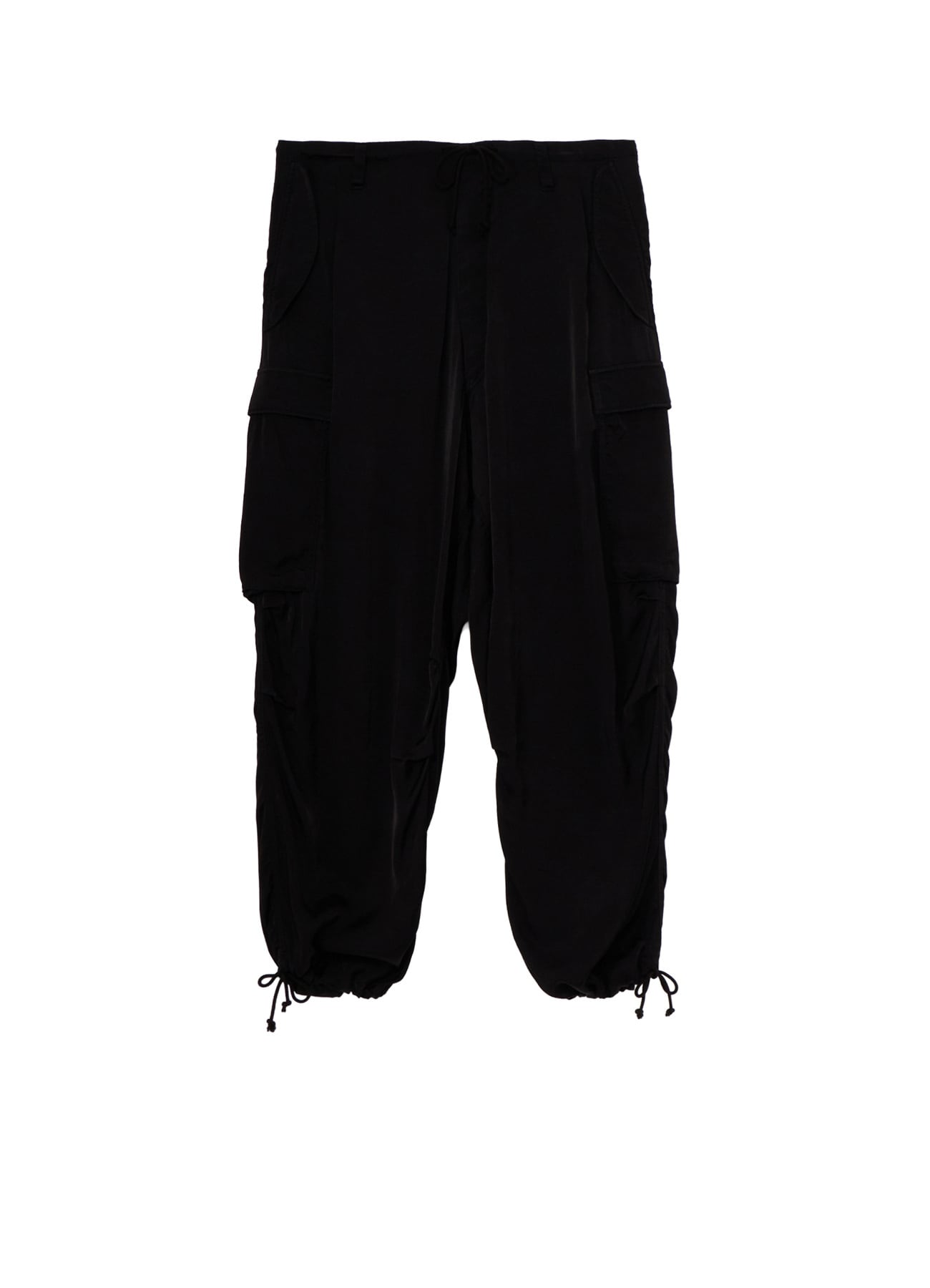 CUPRO FIBRIL TWILL HEM RIB PANTS