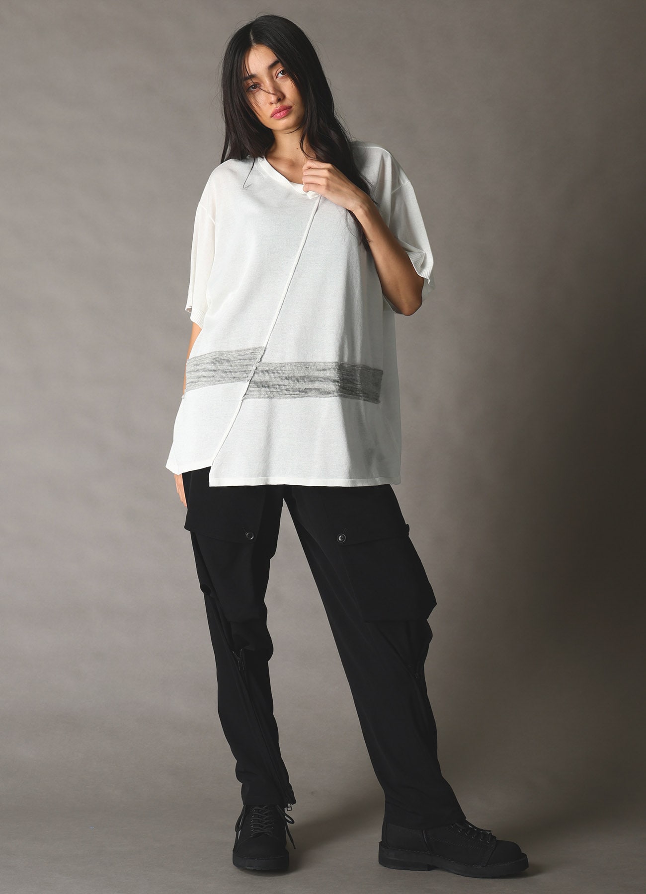 CREPE de CHINE ZIPPER JODHPURS CARGO PANTS